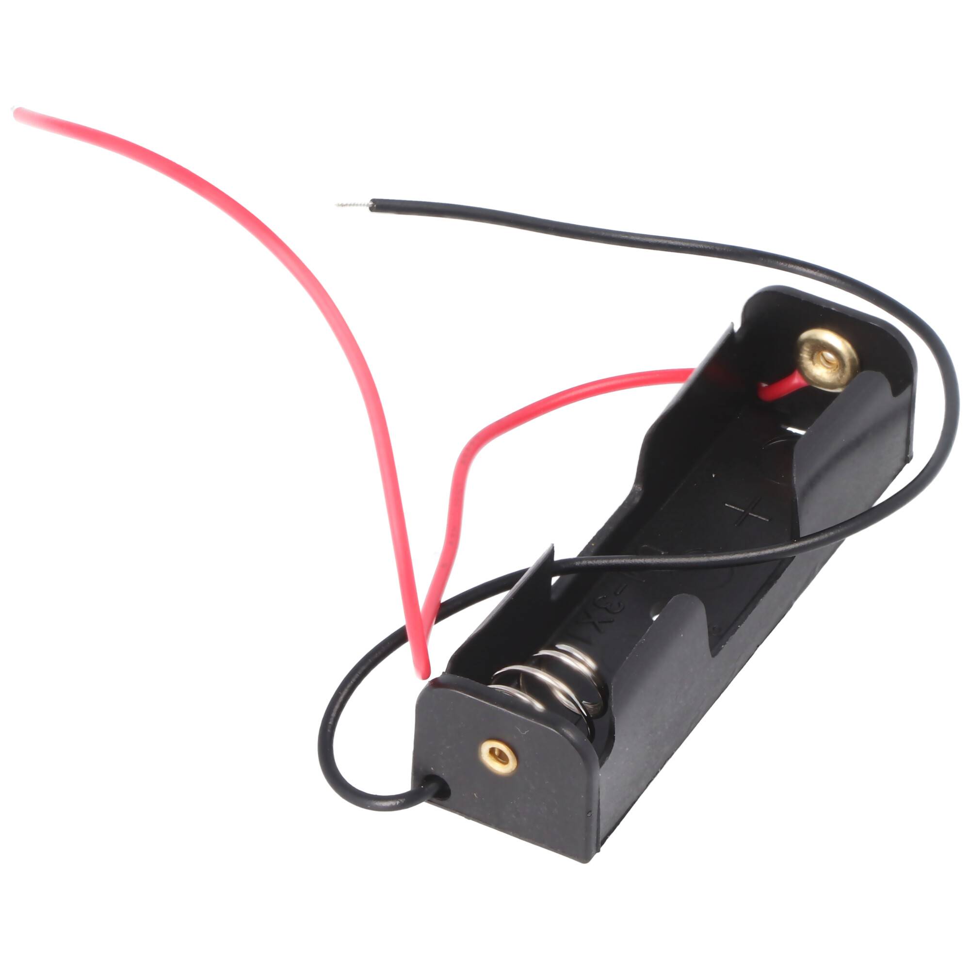 AccuCell Batteriehalter, Akkuhalter für 1x Mignon AA LR6 Batterie, Akku