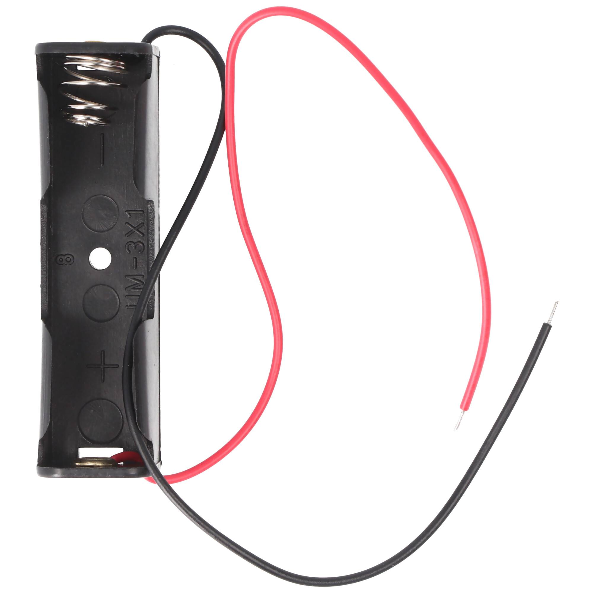 AccuCell Batteriehalter, Akkuhalter für 1x Mignon AA LR6 Batterie, Akku