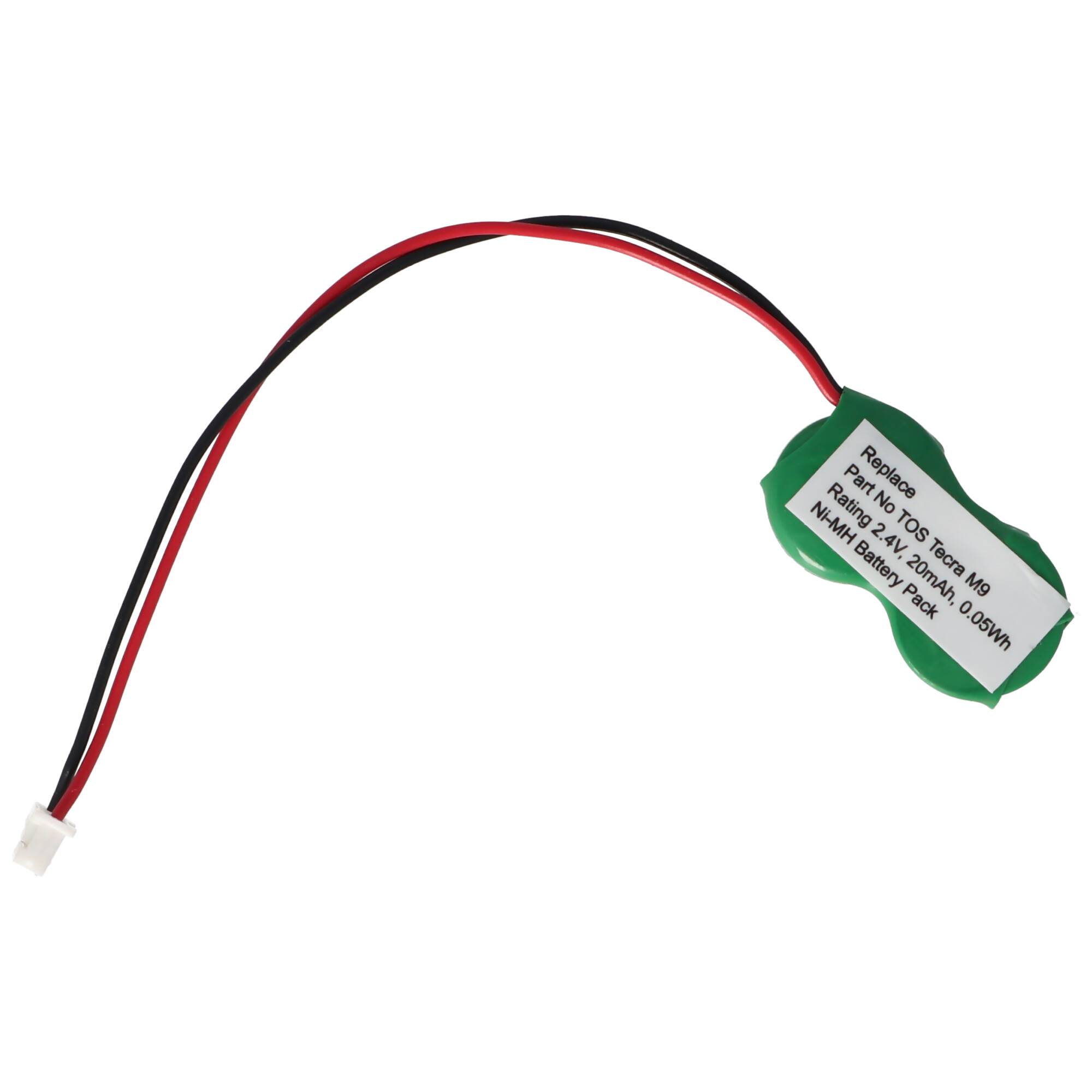 Backup Battery CMOS passend für Toshiba Tecra M9, NiMH 2,4Volt