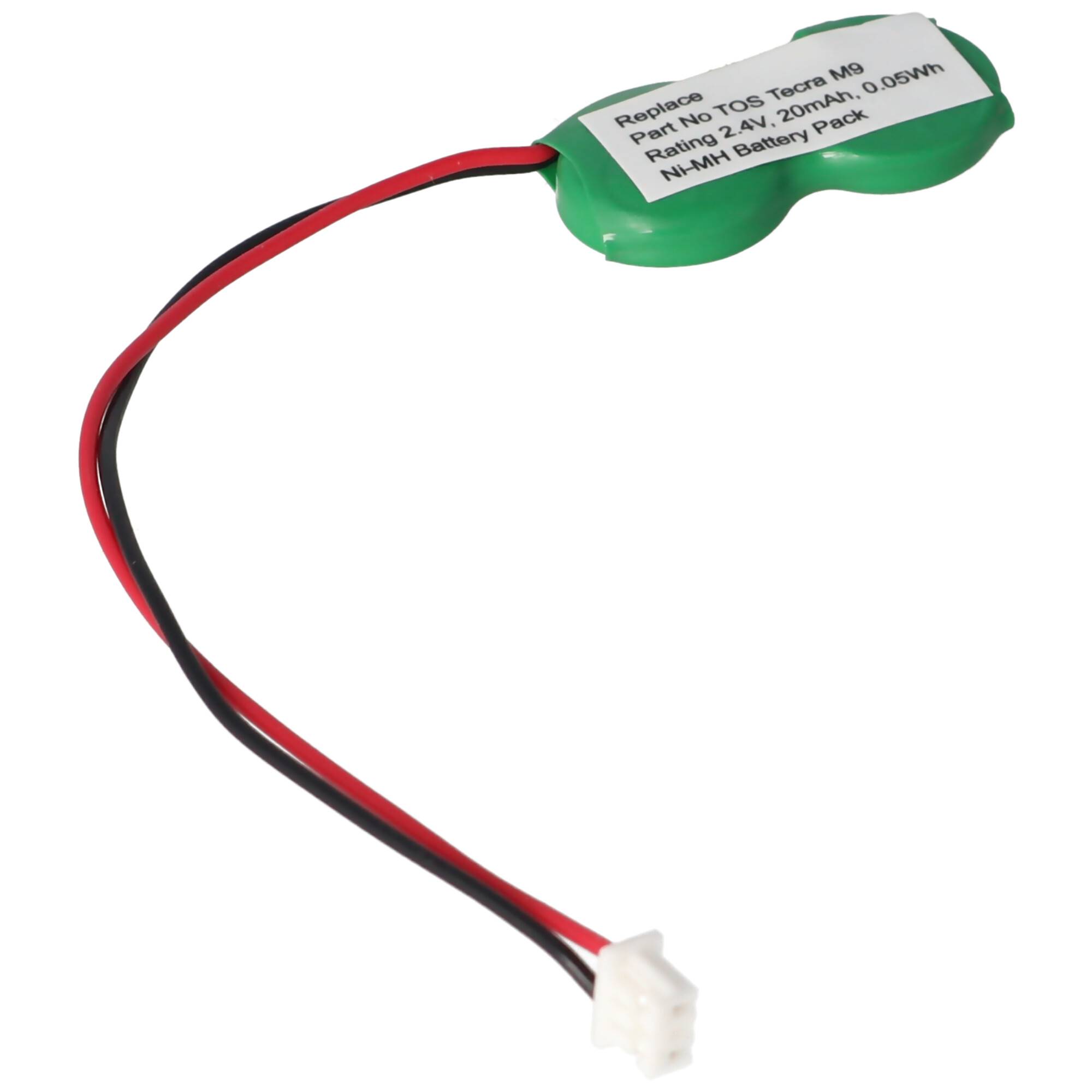 Backup Battery CMOS passend für Toshiba Tecra M9, NiMH 2,4Volt