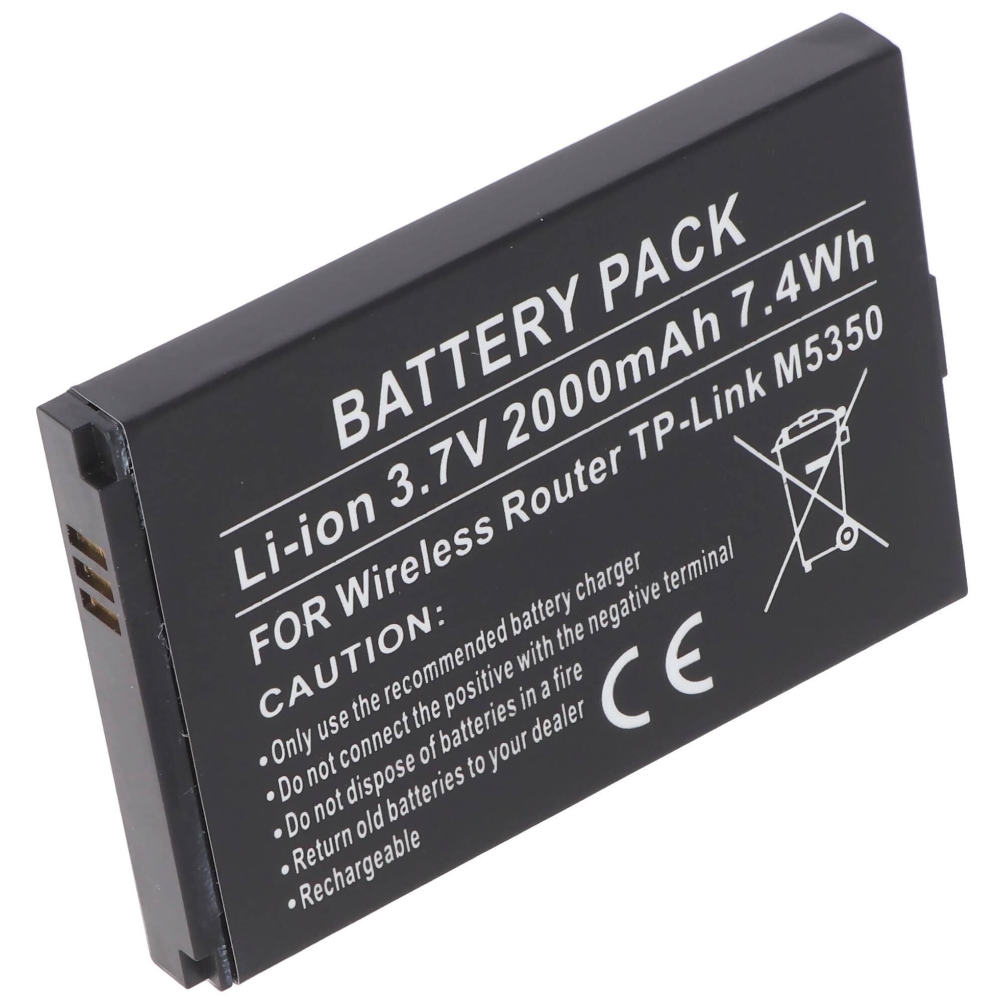 Akku passend für Wireless Router TP-Link M5350 Li-Ion Akku 3,7V 2000mAh