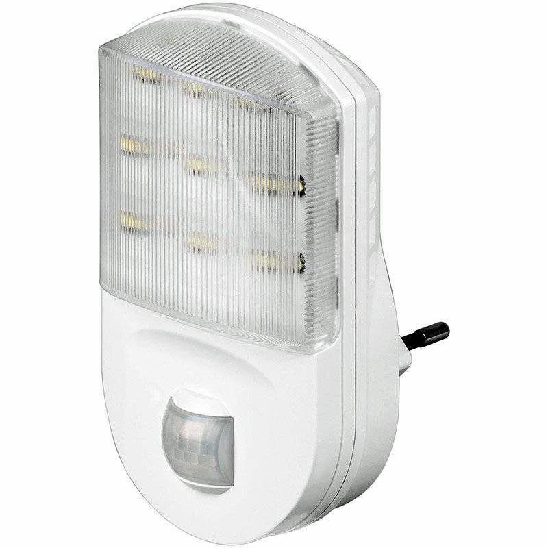 LED Nachtlicht rund mit Infrarot Bewegungsmelder und Dämmerungssensor