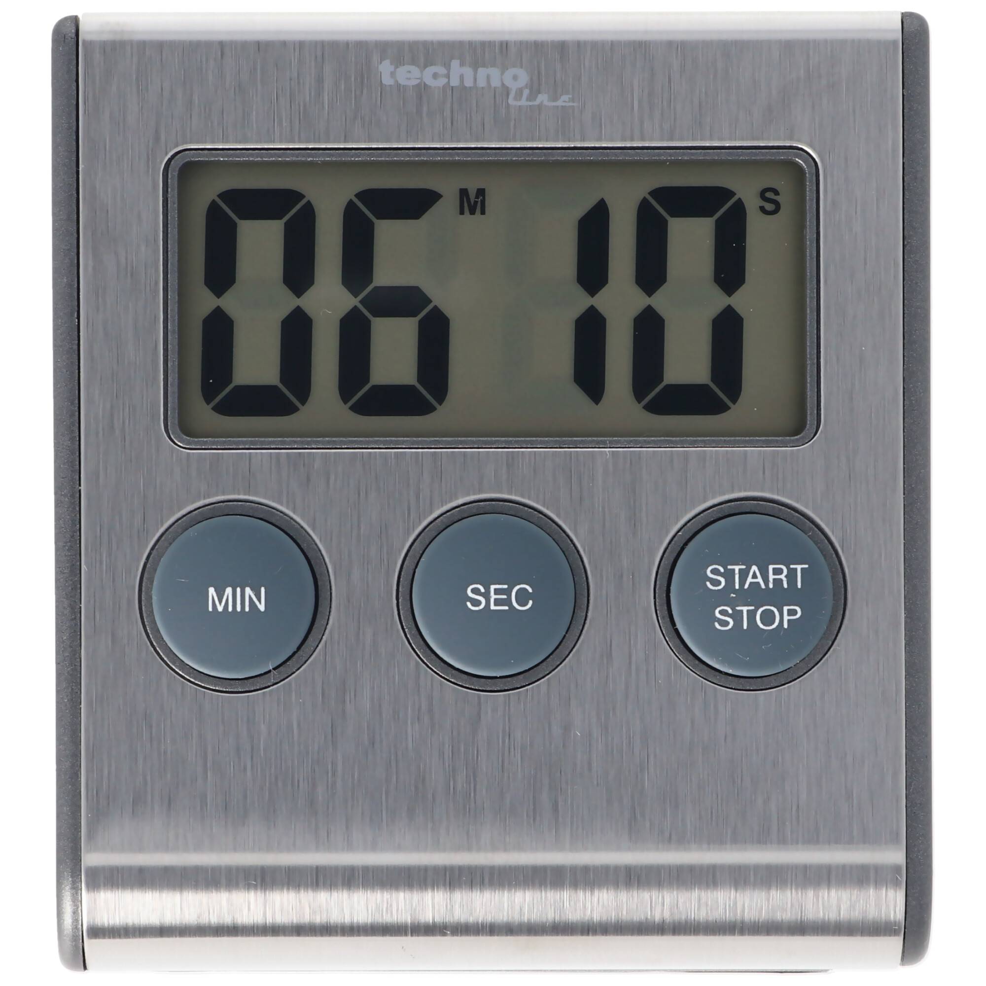 Edelstahl Digital Küchentimer, Timer mit Alarm, up und down Funktion, Ständer, Magnet