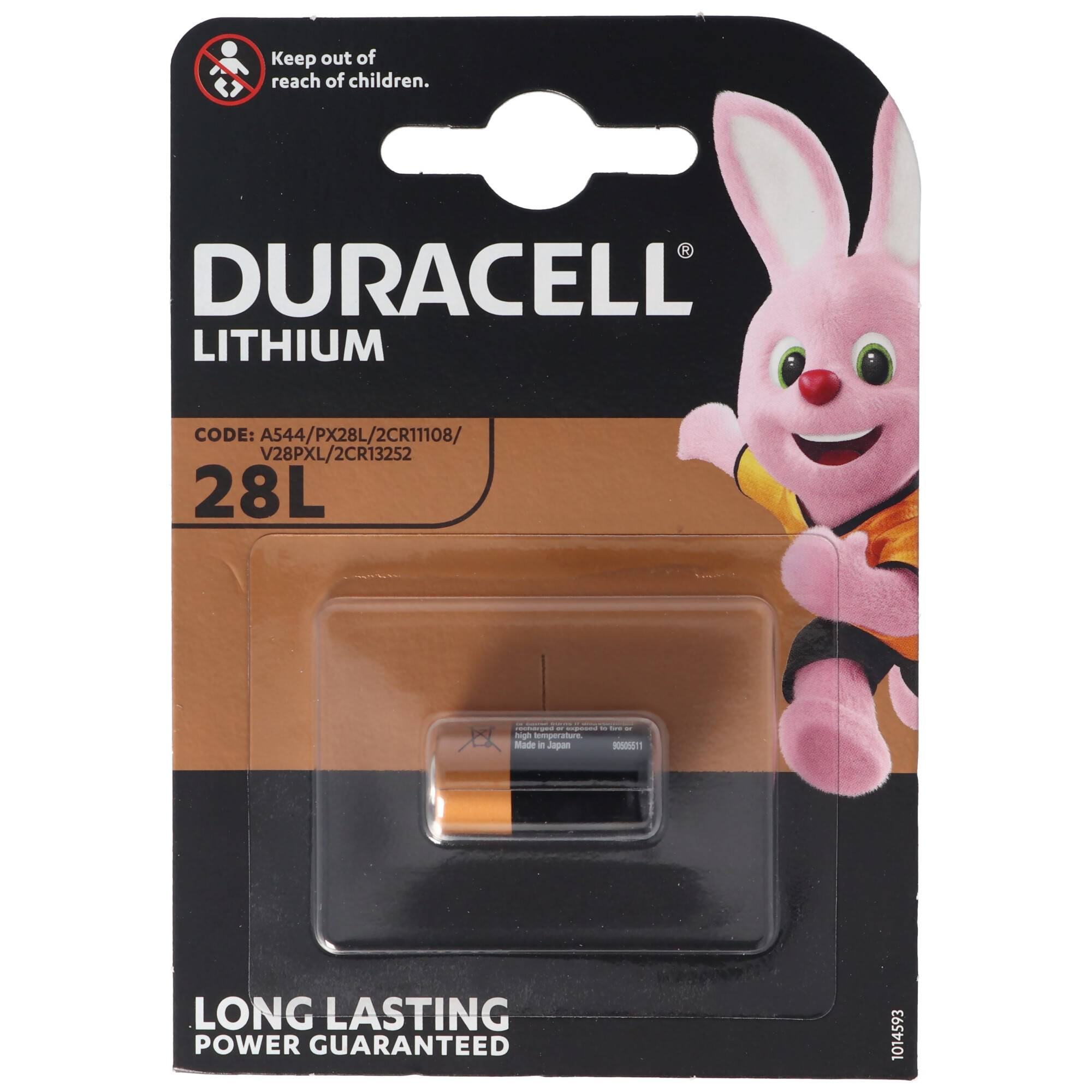 Duracell Photobatterie PX28L Lithium 6V 150mAh, 2CR11108, 2CR13252, L544
