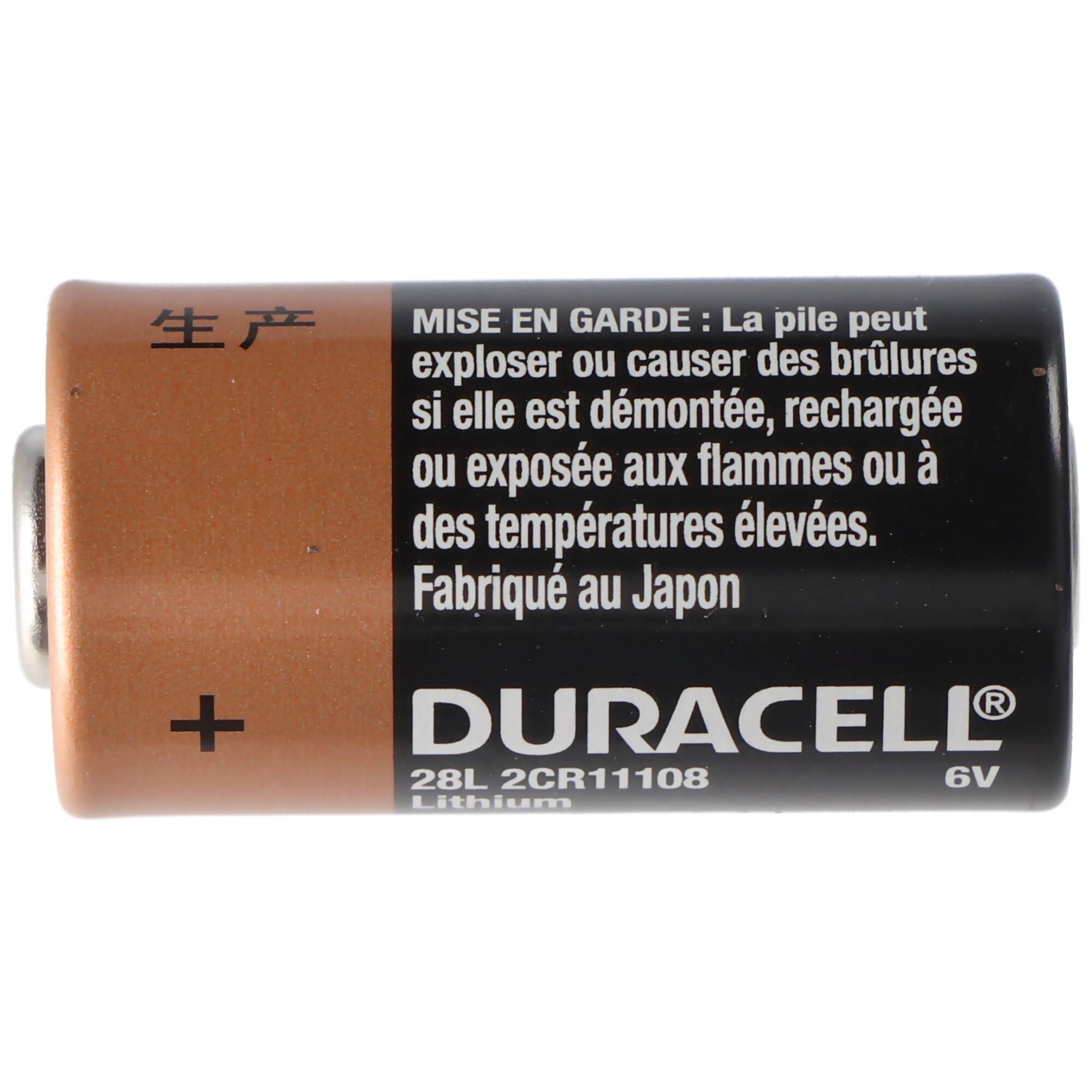 Duracell Photobatterie PX28L Lithium 6V 150mAh, 2CR11108, 2CR13252, L544