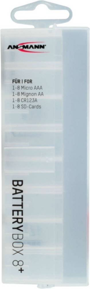 Eine graue Kunststoff-Aufbewahrungsbox mit der Beschriftung 