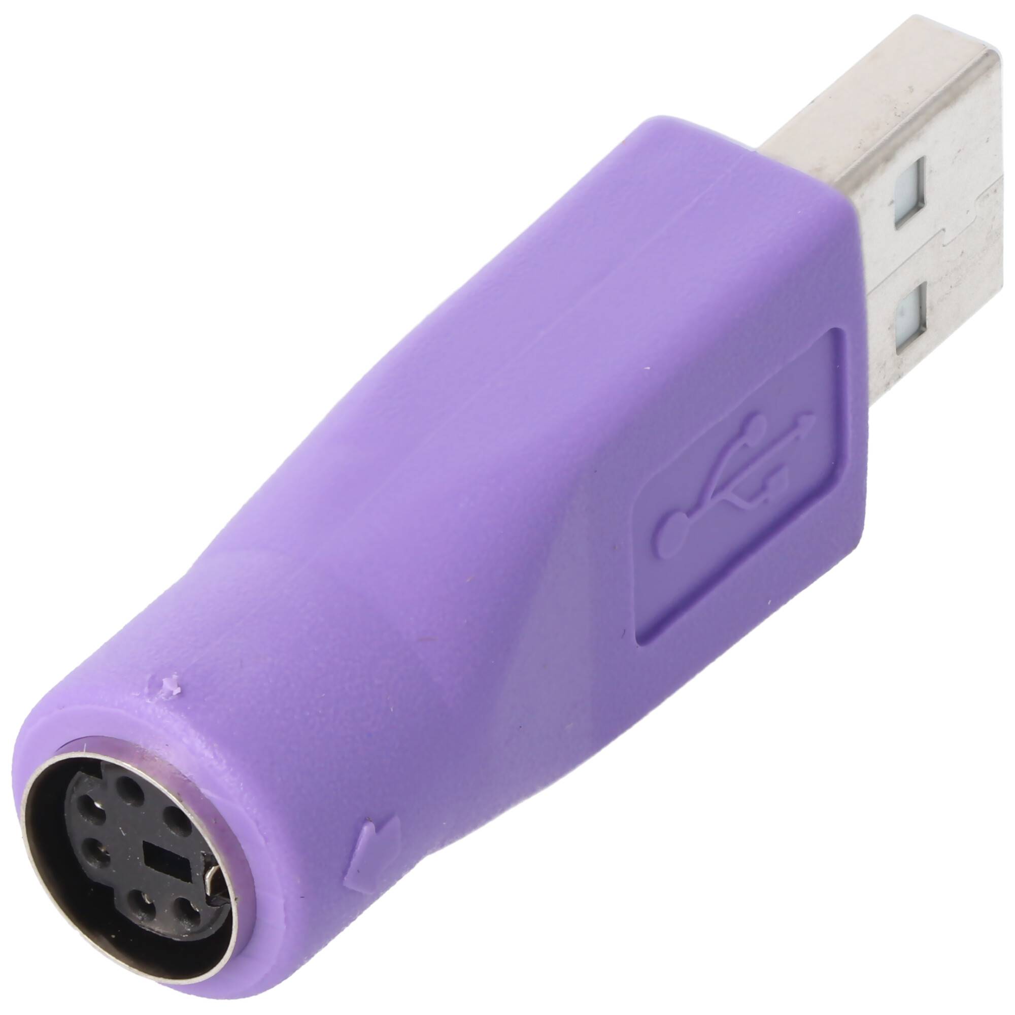 USB-Adapter vom A-Stecker zur PS/2-Buchse, für die Benutzung mit Kombo Tastatur