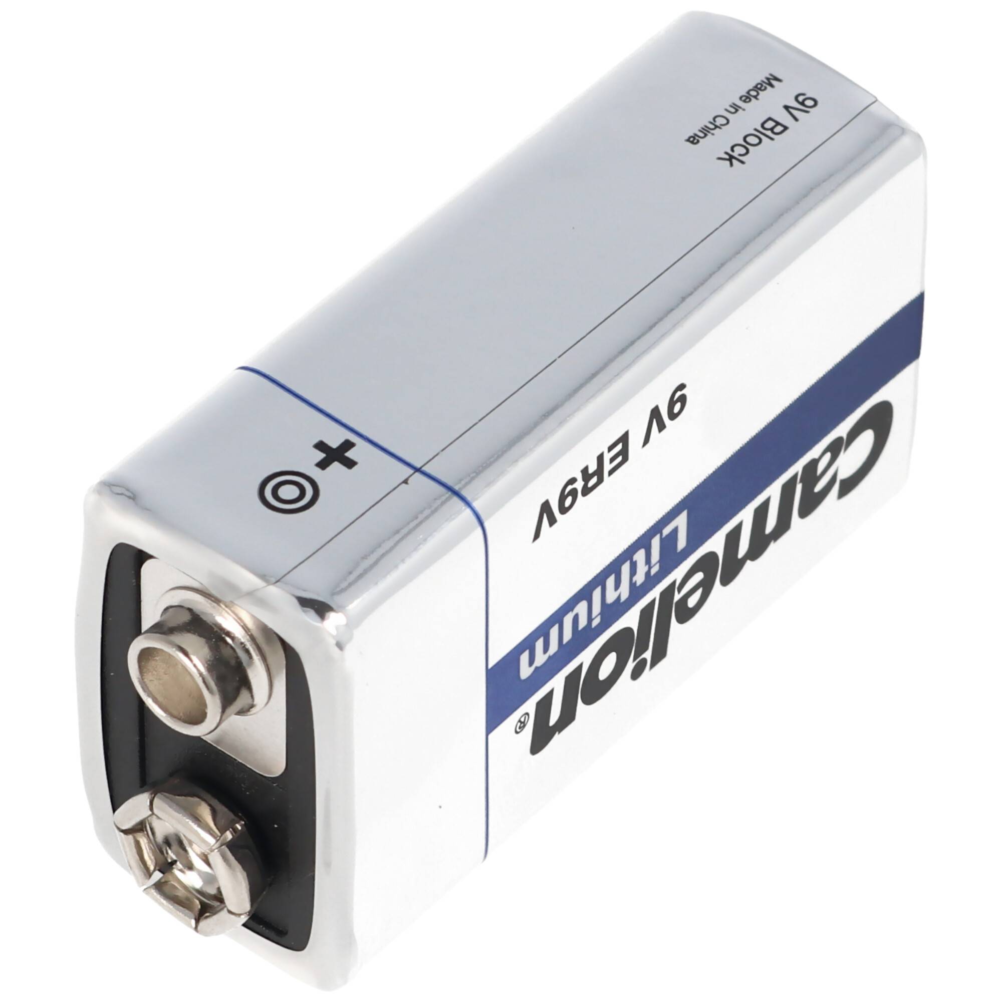 Marken Lithium Batterie 9 Volt, CR9V E-Block, U9VL, U9VL-J, U9-VL, U-9VL ideal für Rauchmelder, Messgeräte