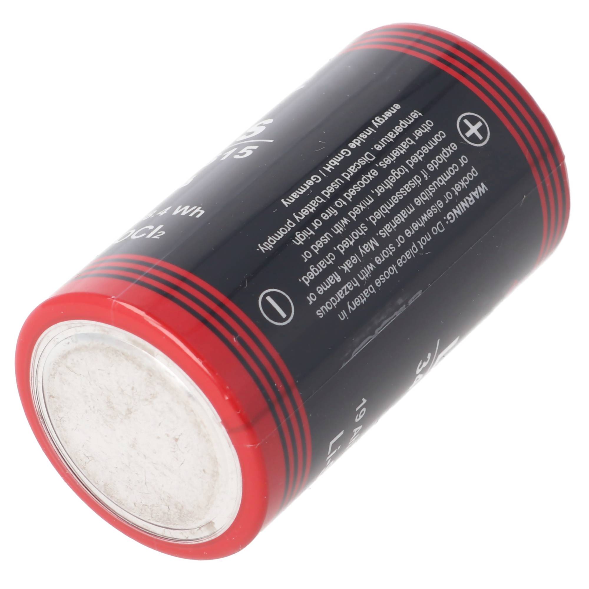 ER34615 Lithium Batterie D Mono 3,6 Volt 19000mAh mit breitem Pluspol min. 0,8cm, max. 11,5mm