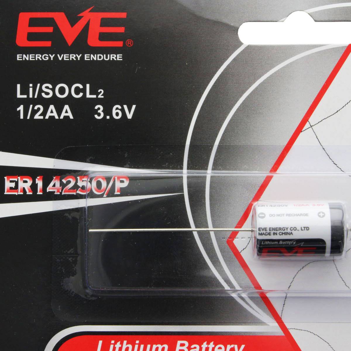 EVE ER14250P Lithium Batterie mit axialem Drahtanschluss