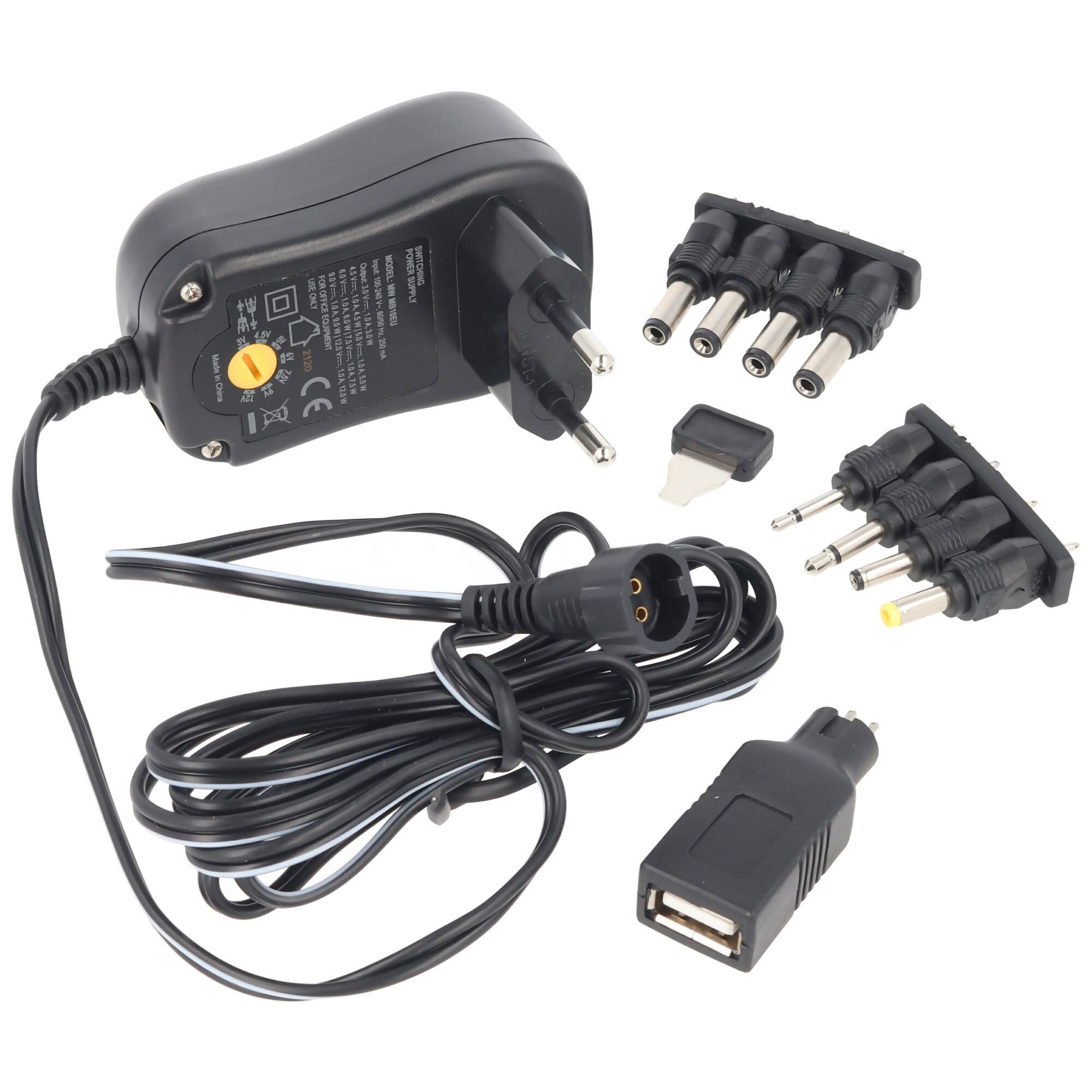 Universal Stabilisiertes Schaltnetzteil Eco-Friendly mit 1000mA