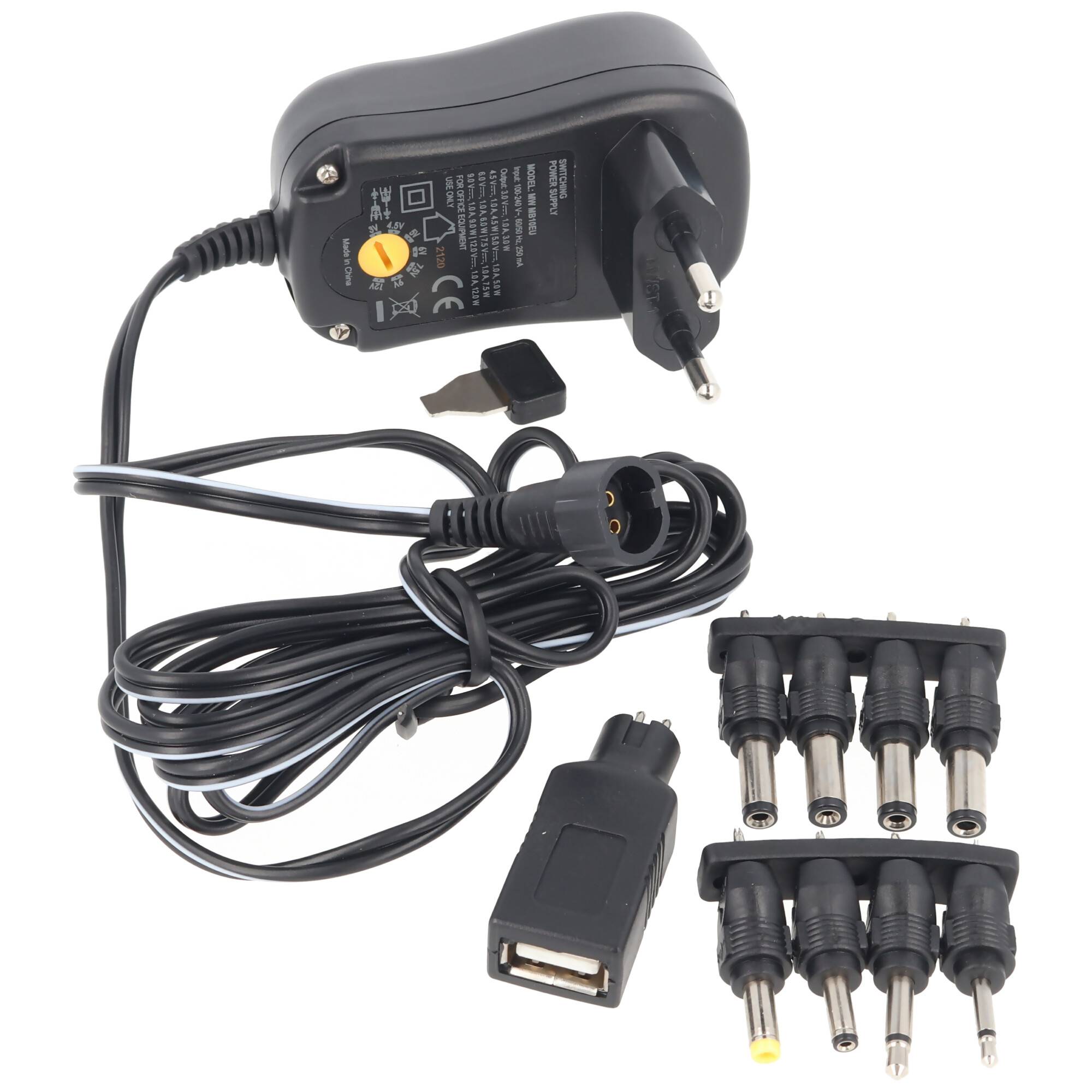 Universal Stabilisiertes Schaltnetzteil Eco-Friendly mit 1000mA