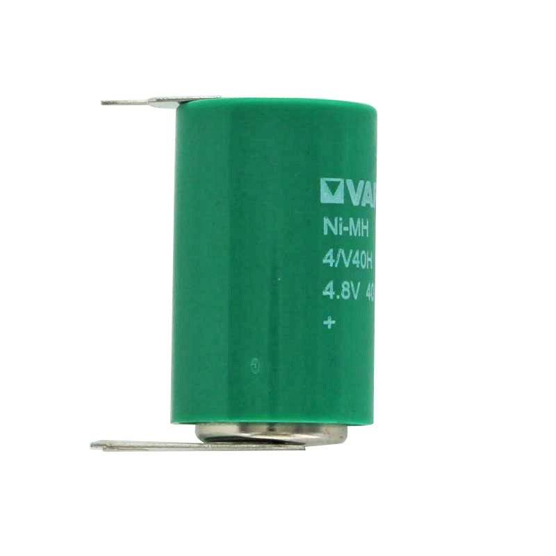 Varta 4/V40H NiMH battery 55604, 55604604059, MH 13654 mit 3-er Print -/++