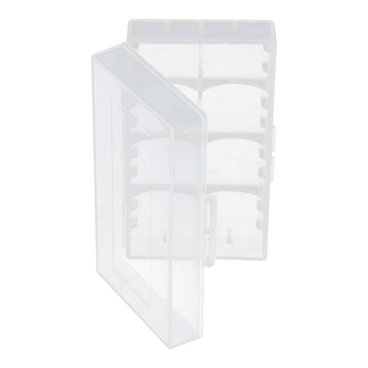 Universal AccuSafe Aufbewahrungsbox für 1 bis zu 2 Stück 18650 Li-Ion Akku