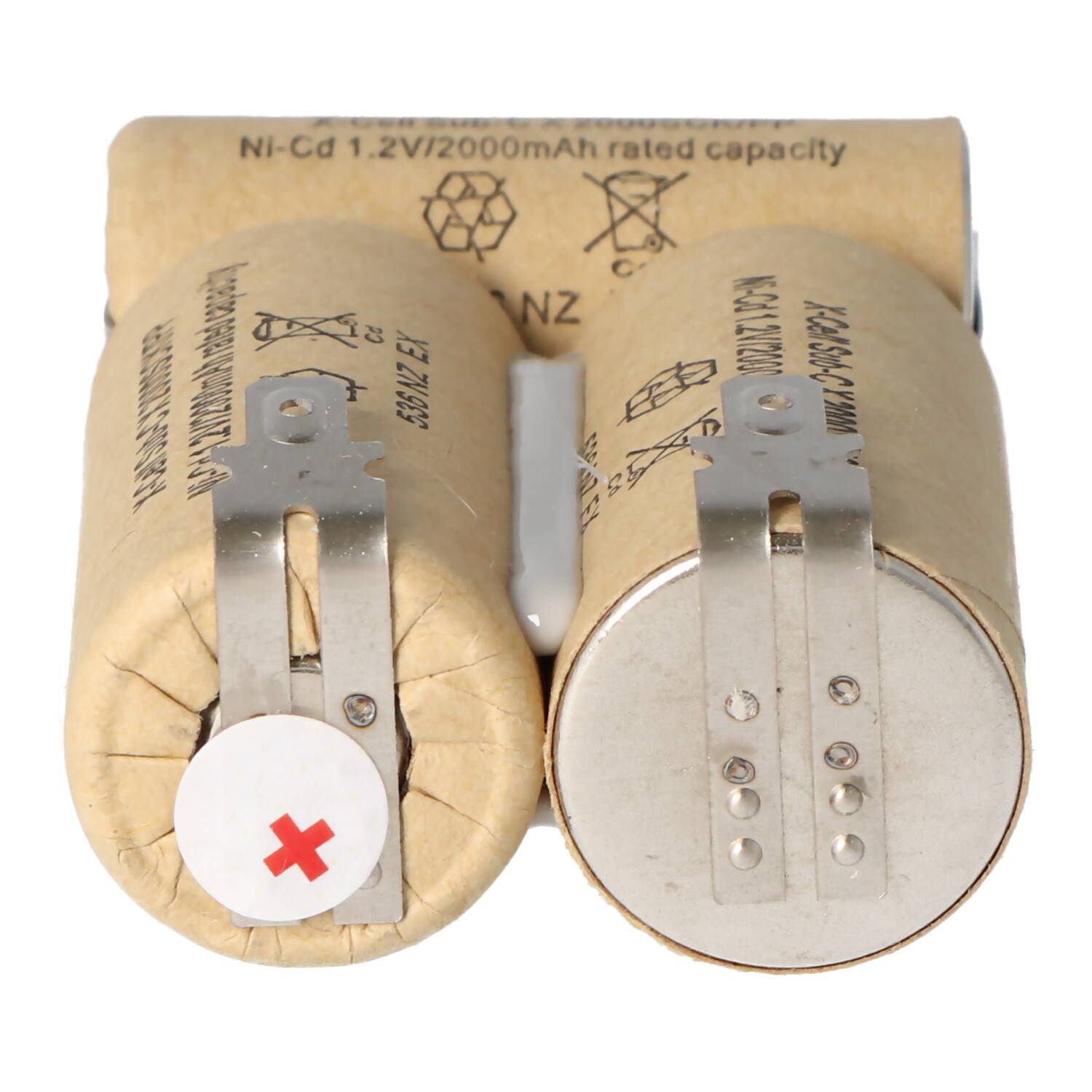 AccuCell Akku passend für Hand-Staubsauger 3,6 Volt FASTON 4,8 mm