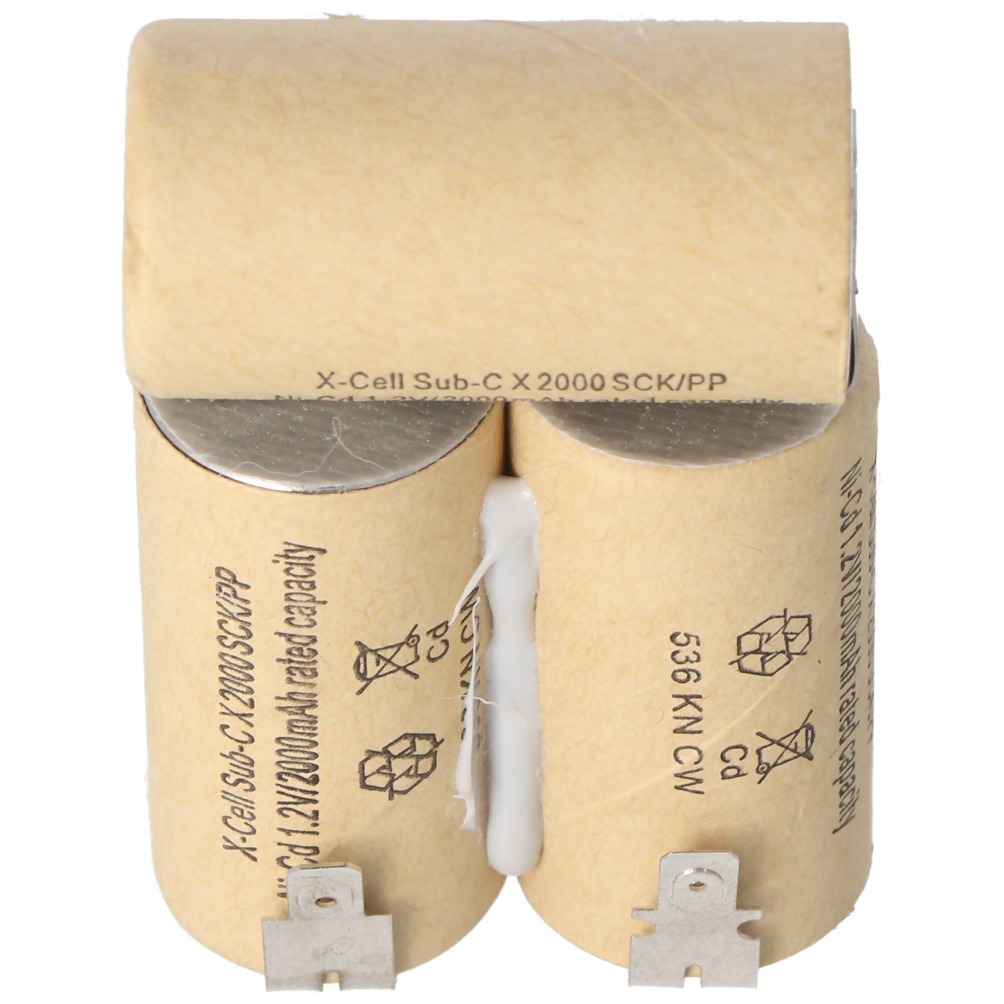 AccuCell Akku passend für Hand-Staubsauger 3,6 Volt FASTON 4,8 mm