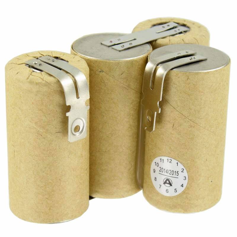 vileda AS-193E9A Akku NiCd 4,8 Volt mit Faston 6,3mm und 4,8mm Kontakt