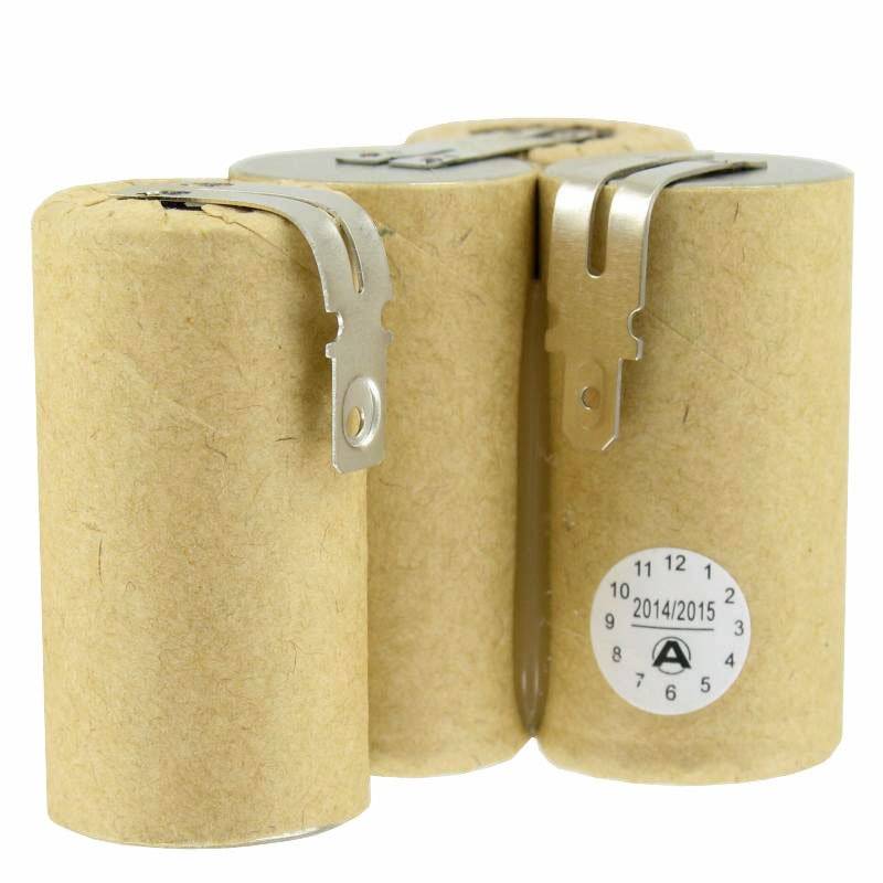 vileda AS-193E9A Akku NiCd 4,8 Volt mit Faston 6,3mm und 4,8mm Kontakt