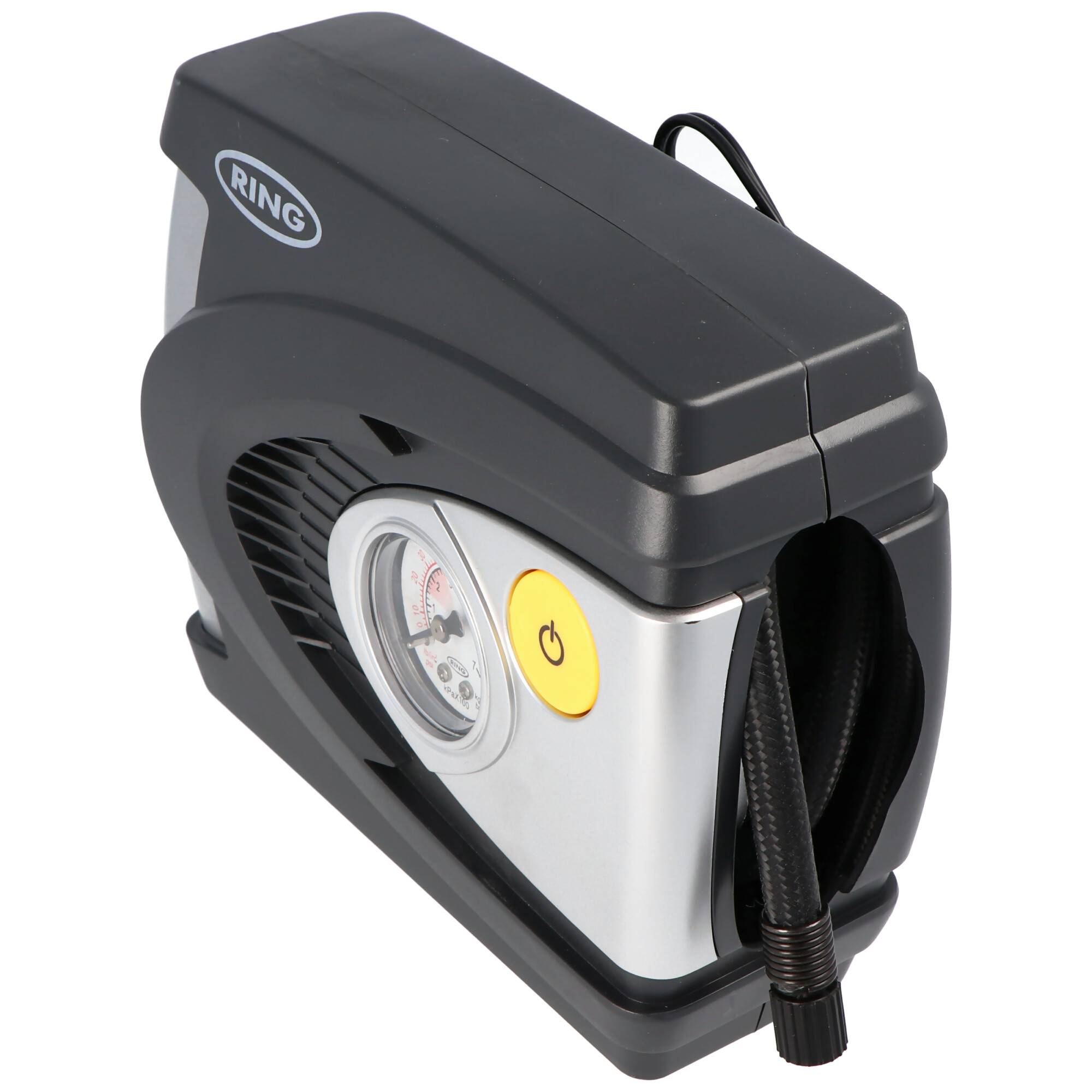 Automotive Reifen-Kompressor für 12 Volt mit analoger Anzeige