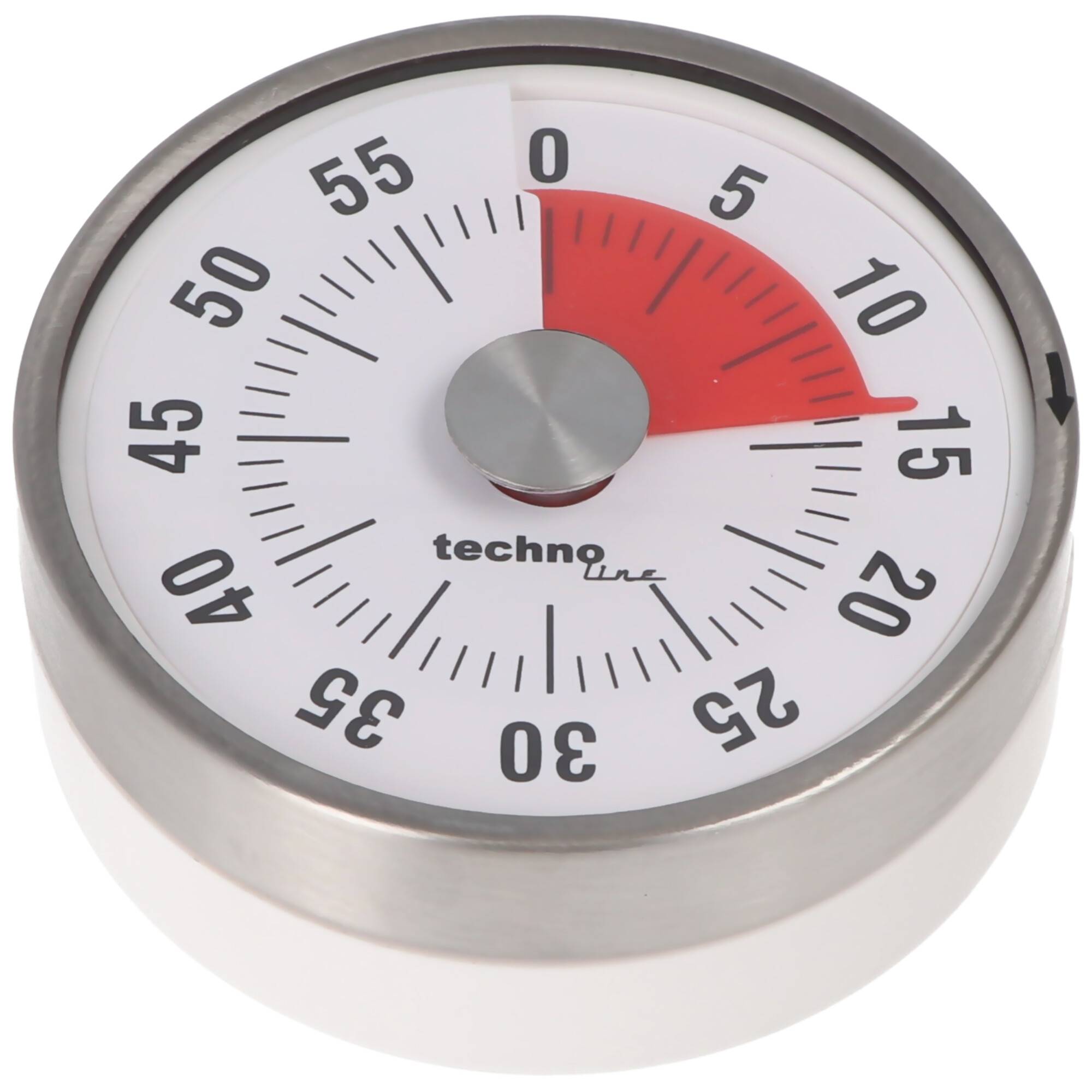 Kurzzeitwecker Analog Silber im klassischen, runden Design