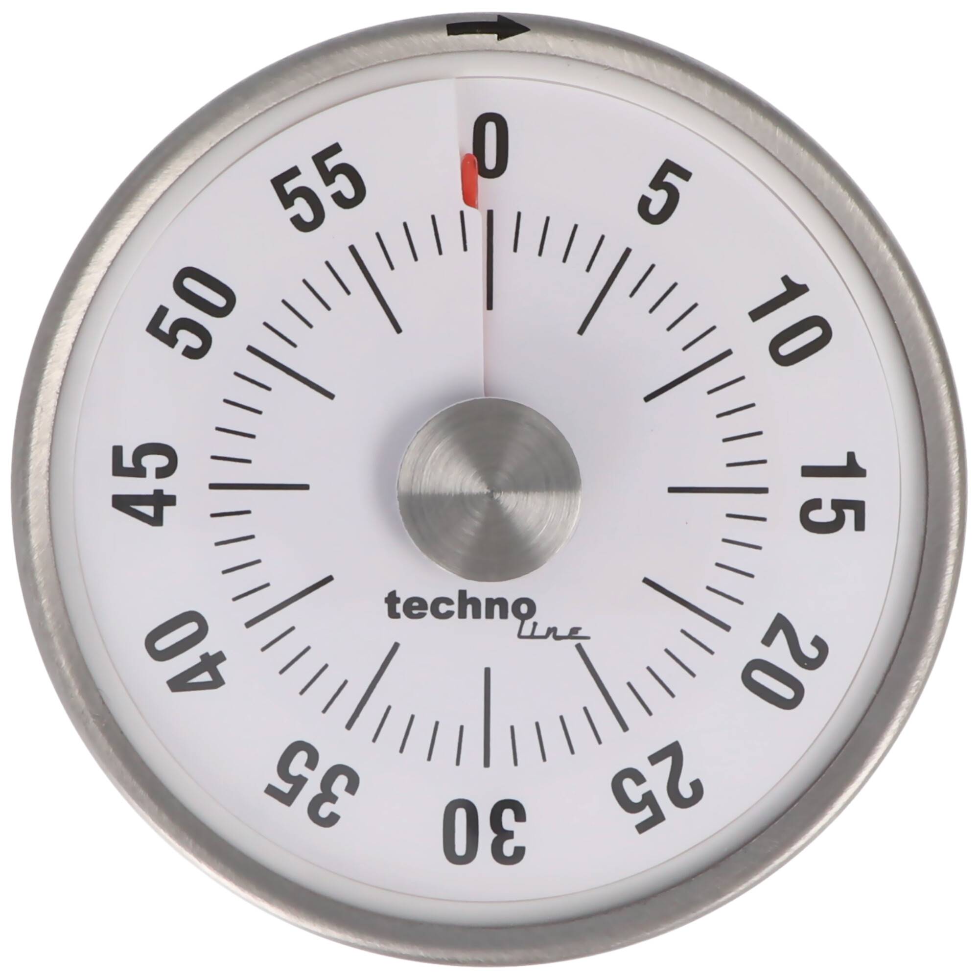 Kurzzeitwecker Analog Silber im klassischen, runden Design