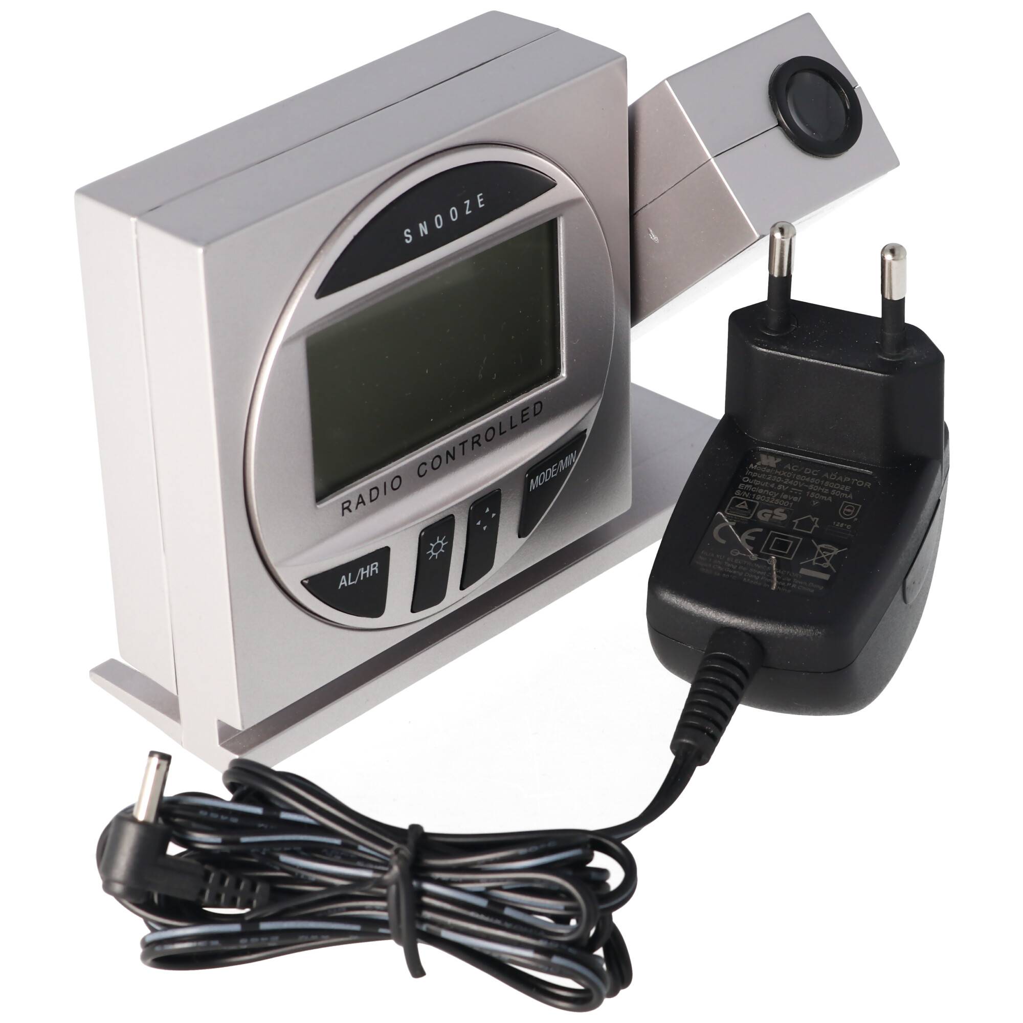 Funkwecker WT 590 mit Projektion der Uhrzeit z.B. an die Wand