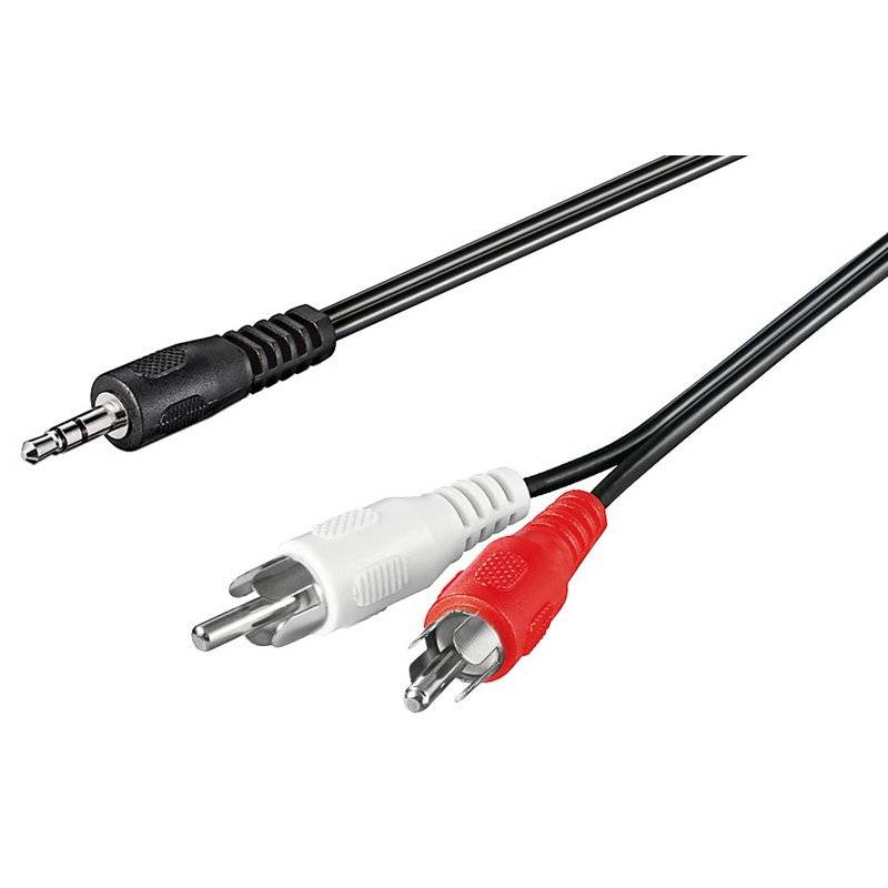 Audio-Video-Kabel 1,5 m 3,5 mm stereo Stecker > 2 x Cinch-Stecker