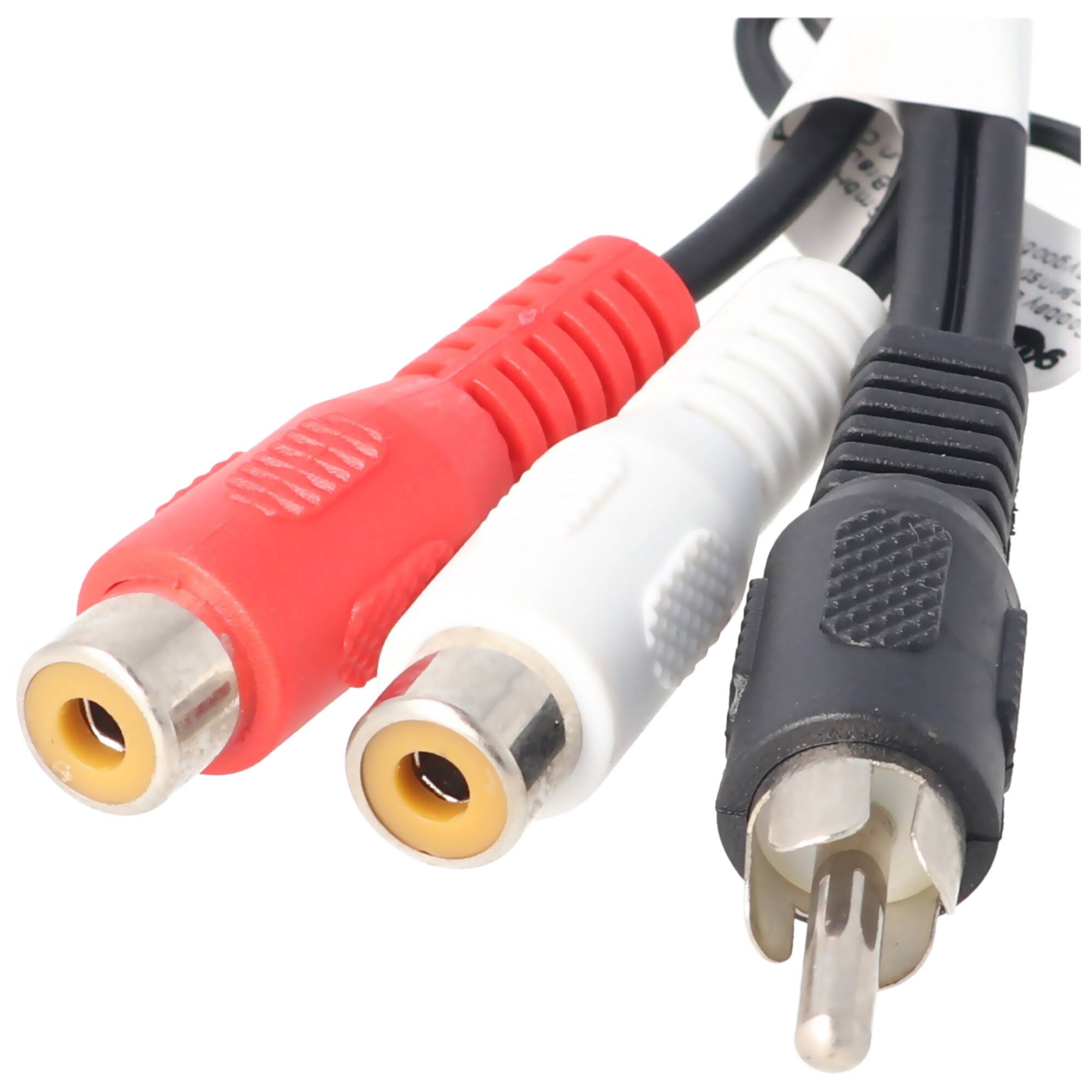 Audio-Video-Kabel 0,2 m 1 x Cinch-Stecker > 2 x Cinch-Kupplung