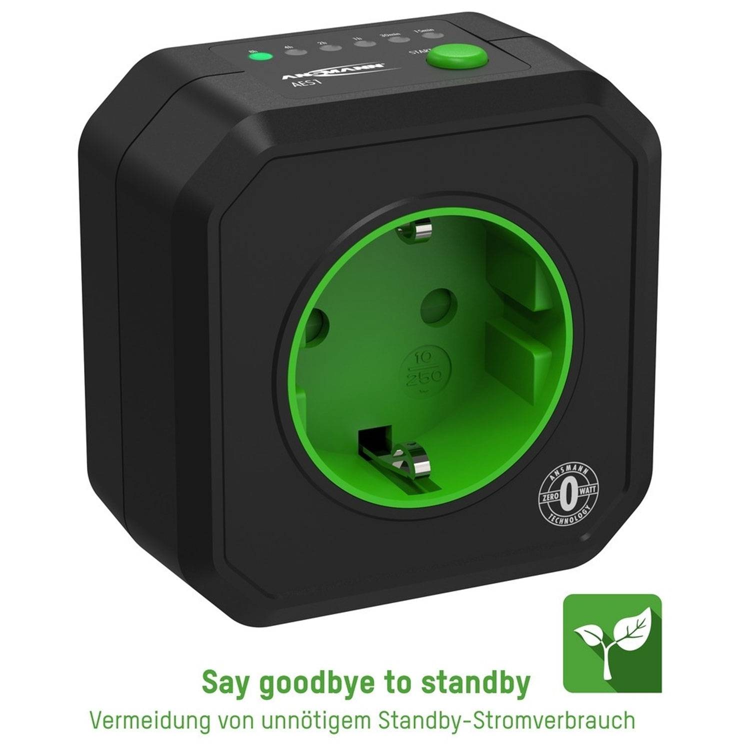 Ansmann Zerowatt AES 1 Timer-Steckdose mit Energiesparfunktion