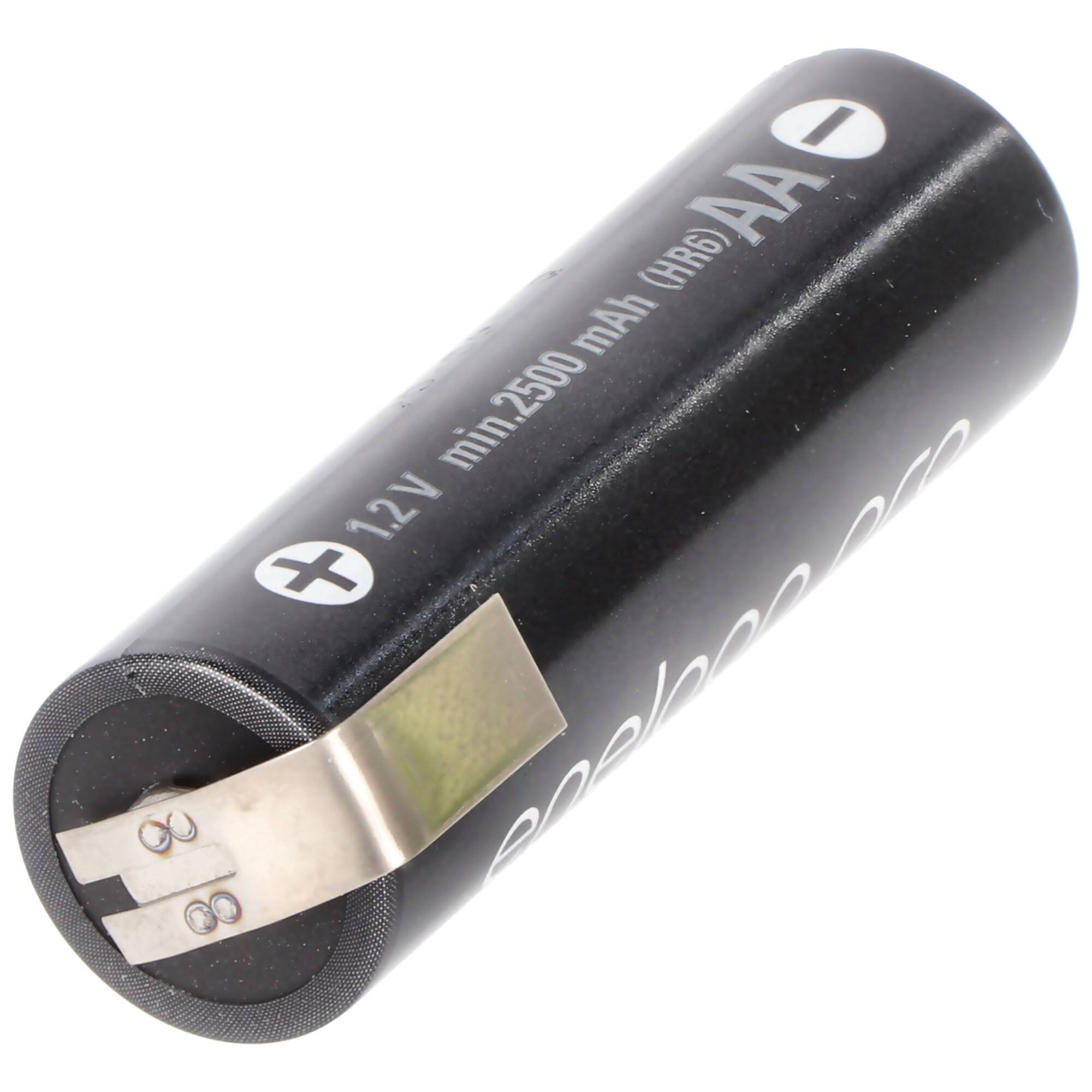 Ready2use AA 2500mAh Akku Mignon AA NiMH mit Lötfahne Z-Form 50,5x14,5mm