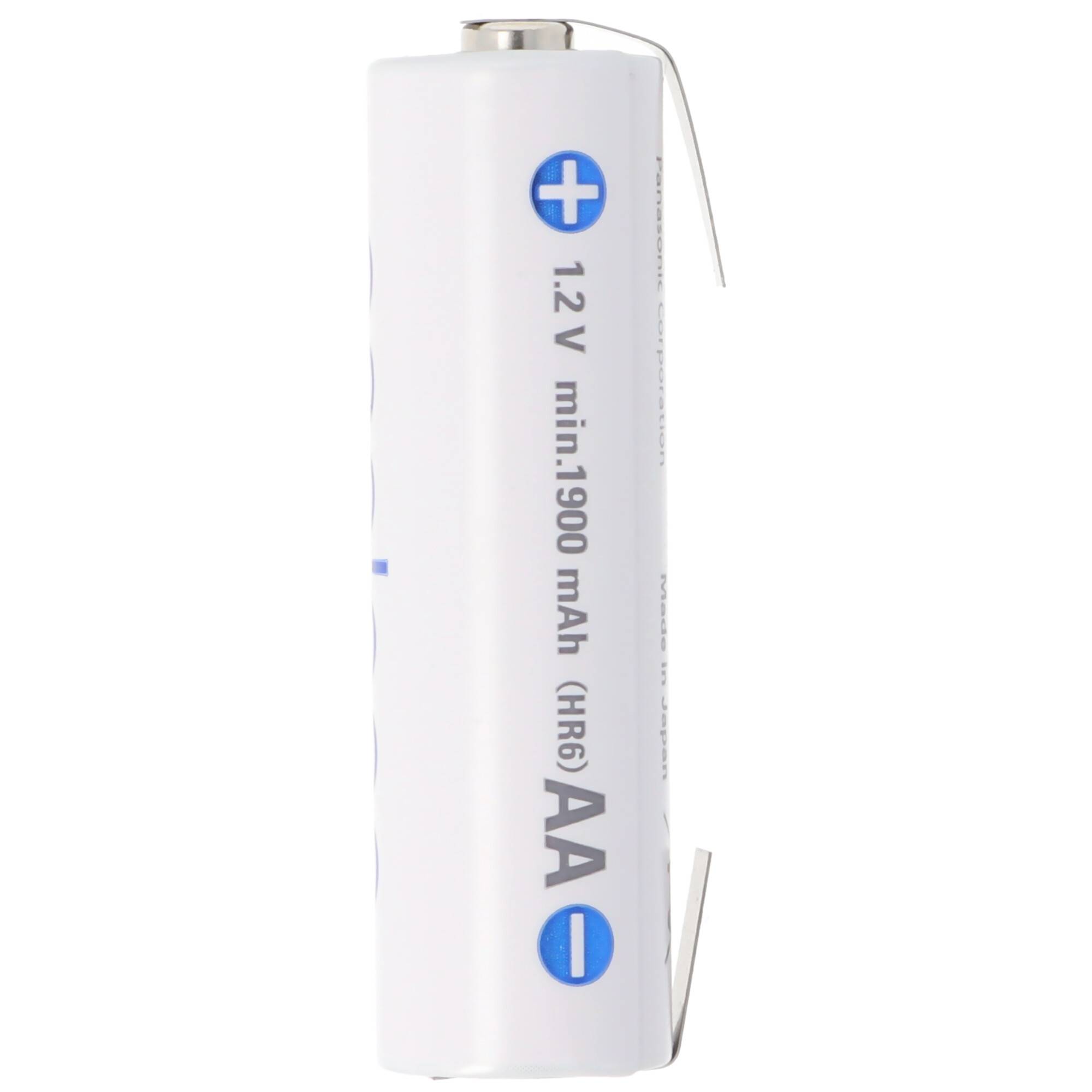 Panasonic eneloop Standard BK-3MCC Mignon AA mit Lötfahne in U-Form