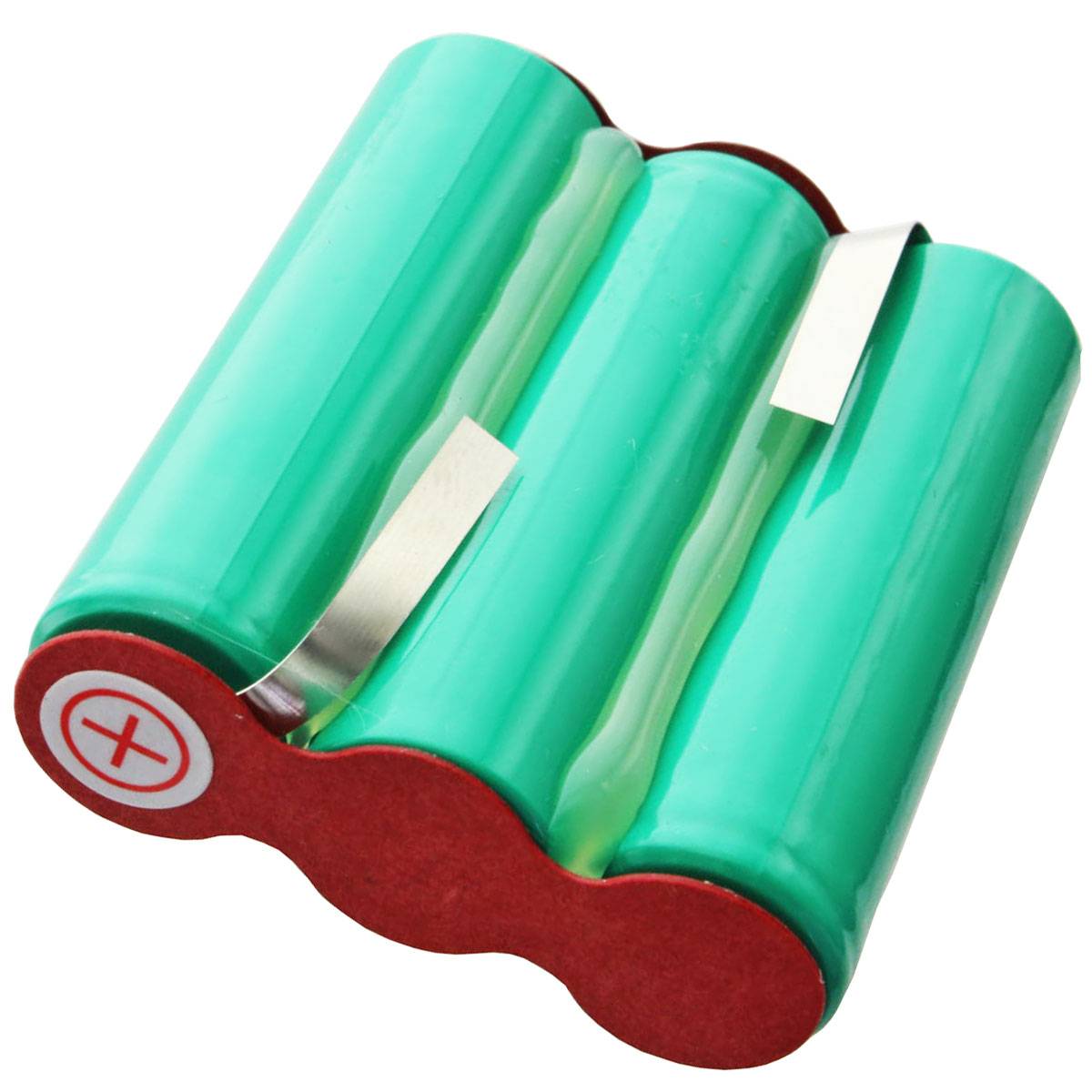 NiMH 3,6 Volt AkkuPack F1x3 AA mit bis zu 2000mAh Kapazität, AEG Typ 141 Junior 2.0 Akku neue Version nebeneinander