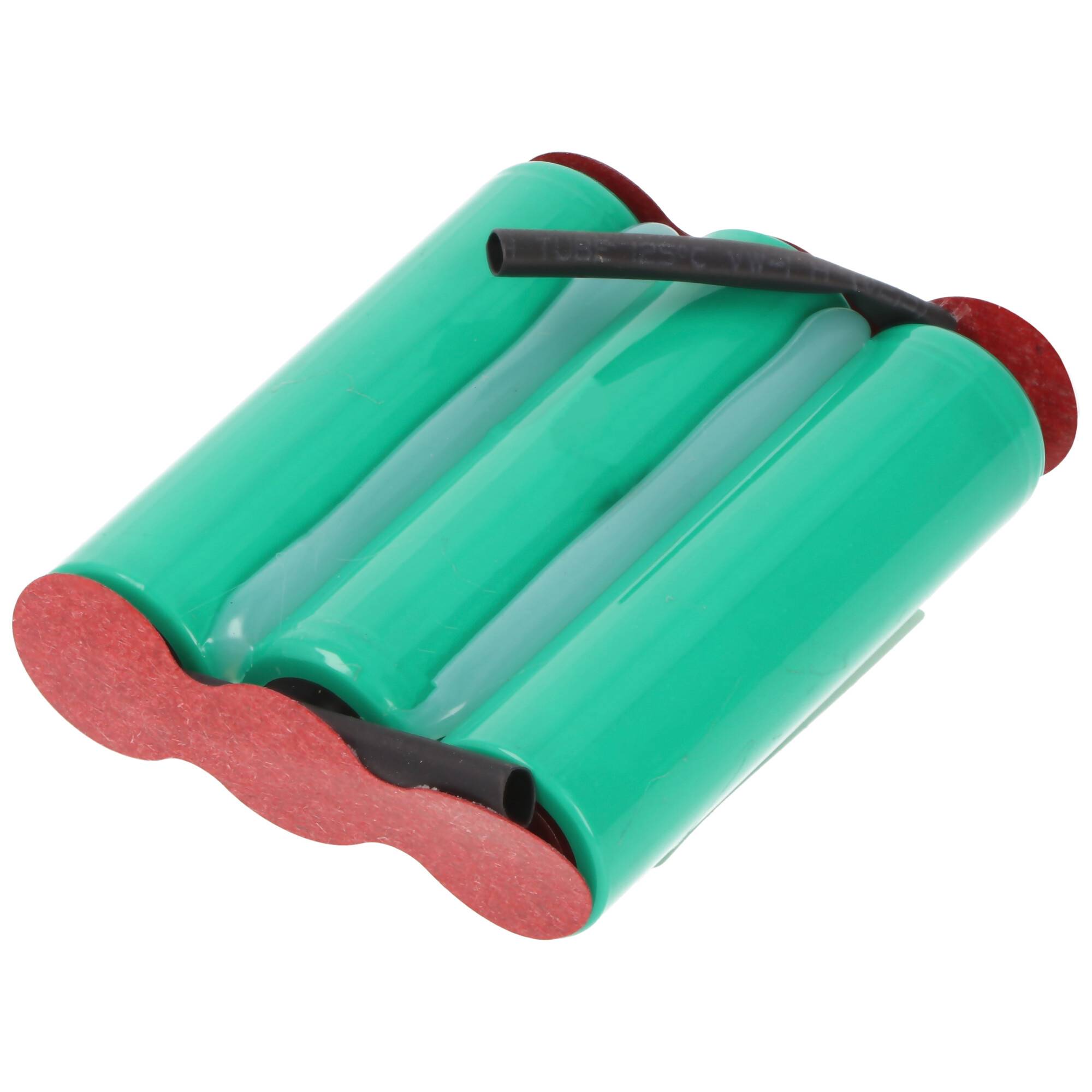 NiMH 3,6 Volt AkkuPack F1x3 AA mit bis zu 2000mAh Kapazität, AEG Typ 141 Junior 2.0 Akku neue Version nebeneinander