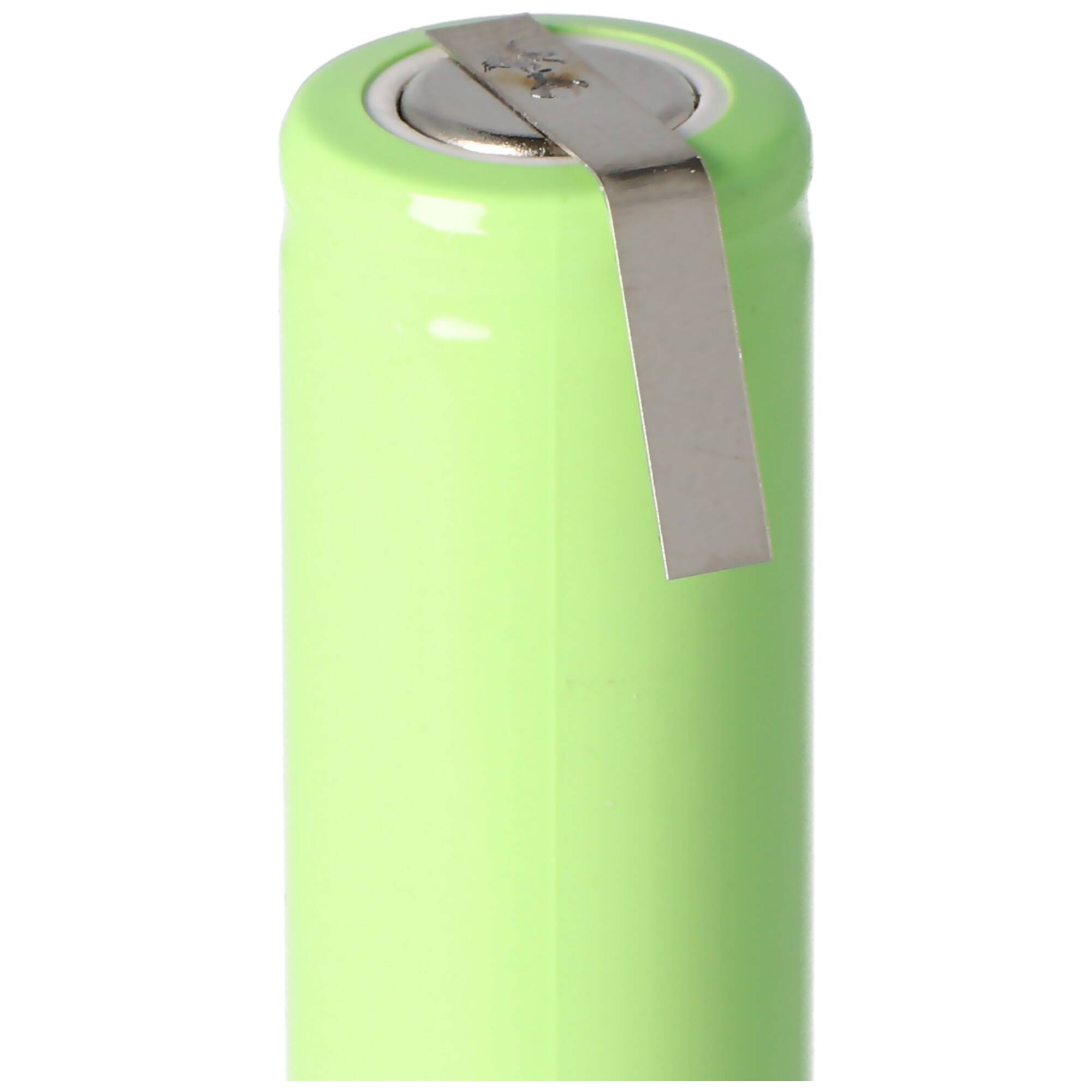 NiMH Akku Flat Top Mignon AA 800mAh mit Lötfahne in U-Form