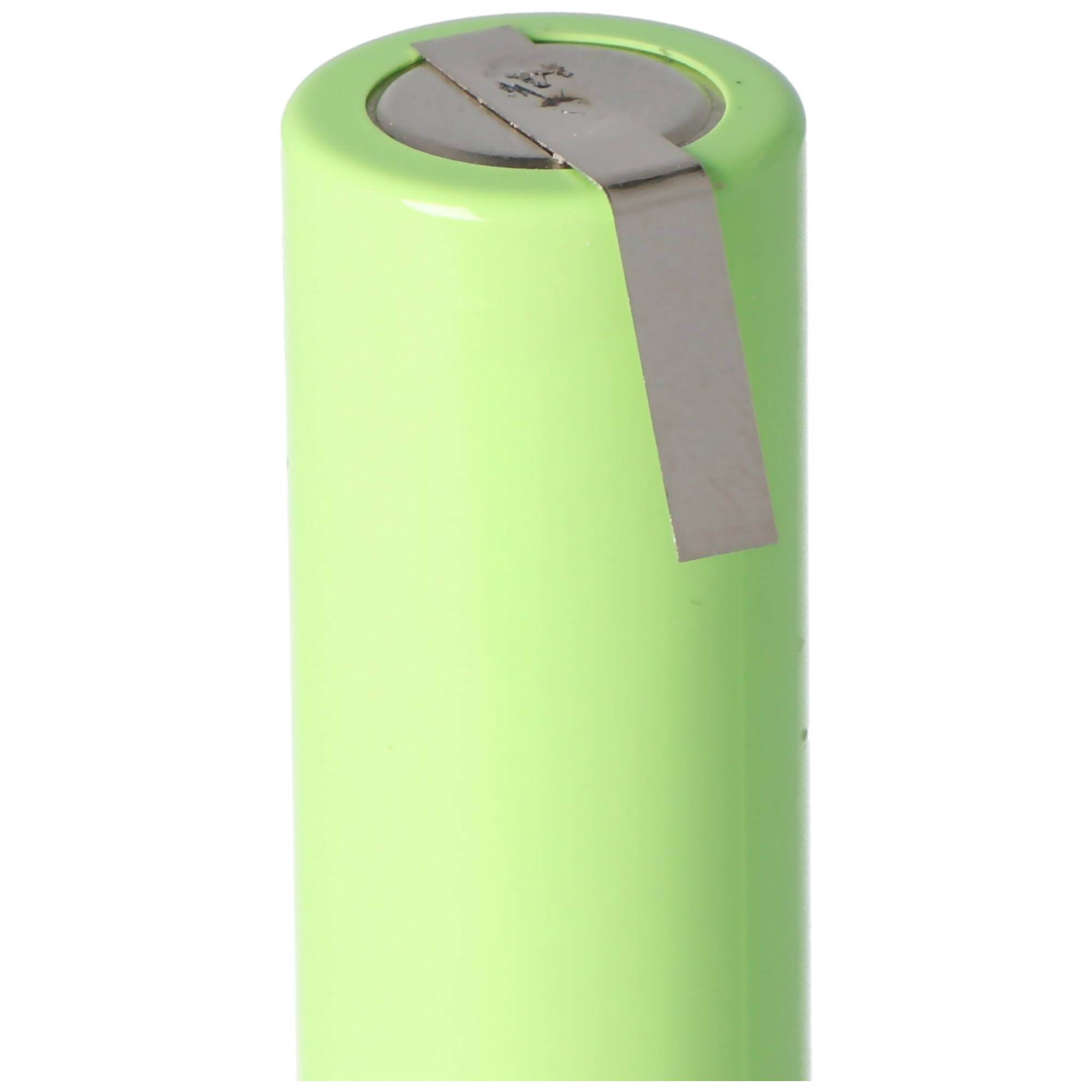 NiMH Akku Flat Top Mignon AA 800mAh mit Lötfahne in U-Form