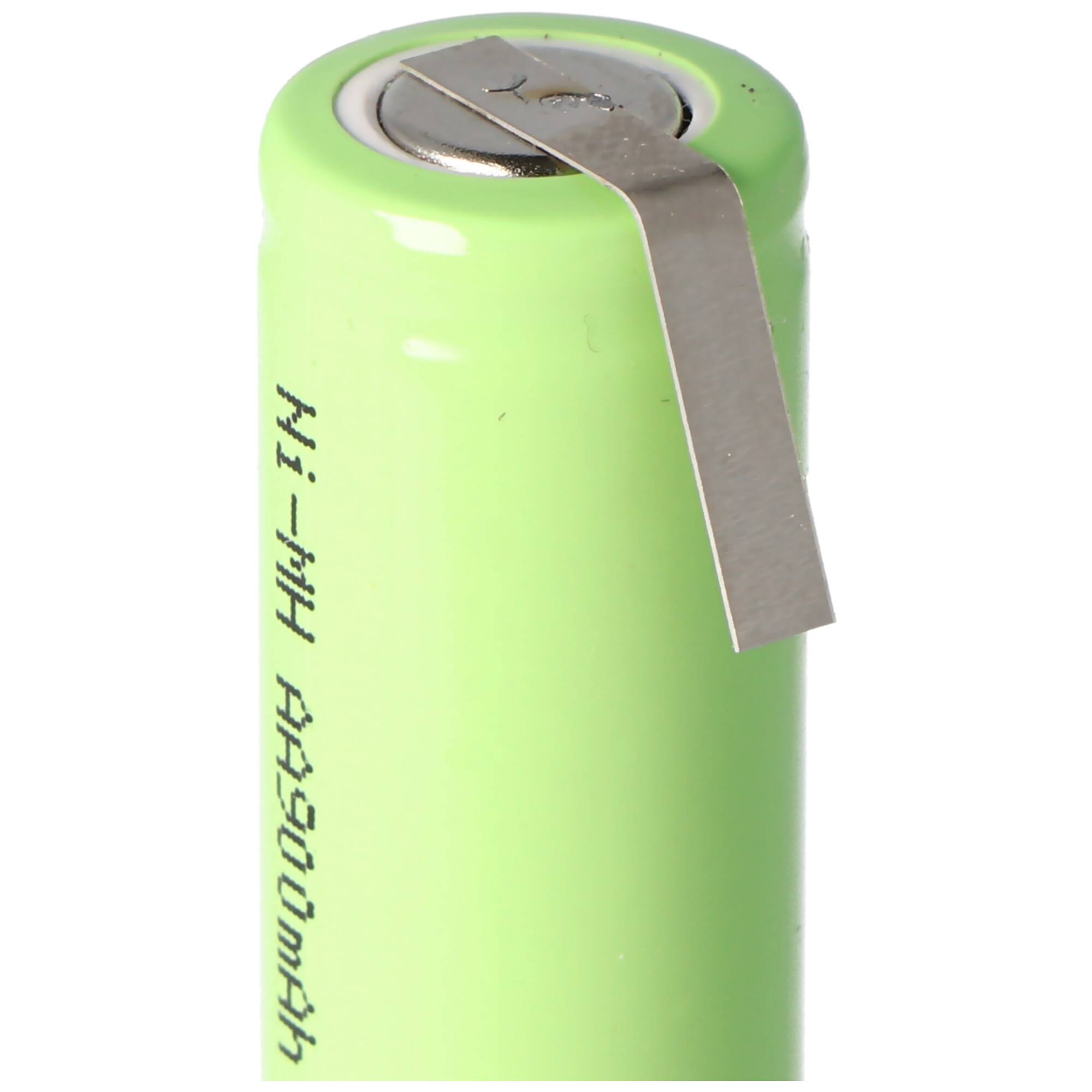 NiMH Akku Flat Top Mignon AA 800mAh mit Lötfahne in Z-Form