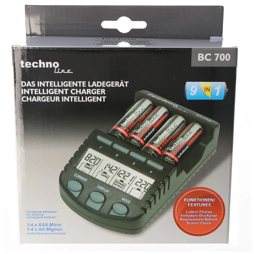 Schnell-Ladegerät BC 700 mit Entladefunktion und LCD-Display Schnell-Ladegerät BC 700 mit Entladefunktion und LCD-Display