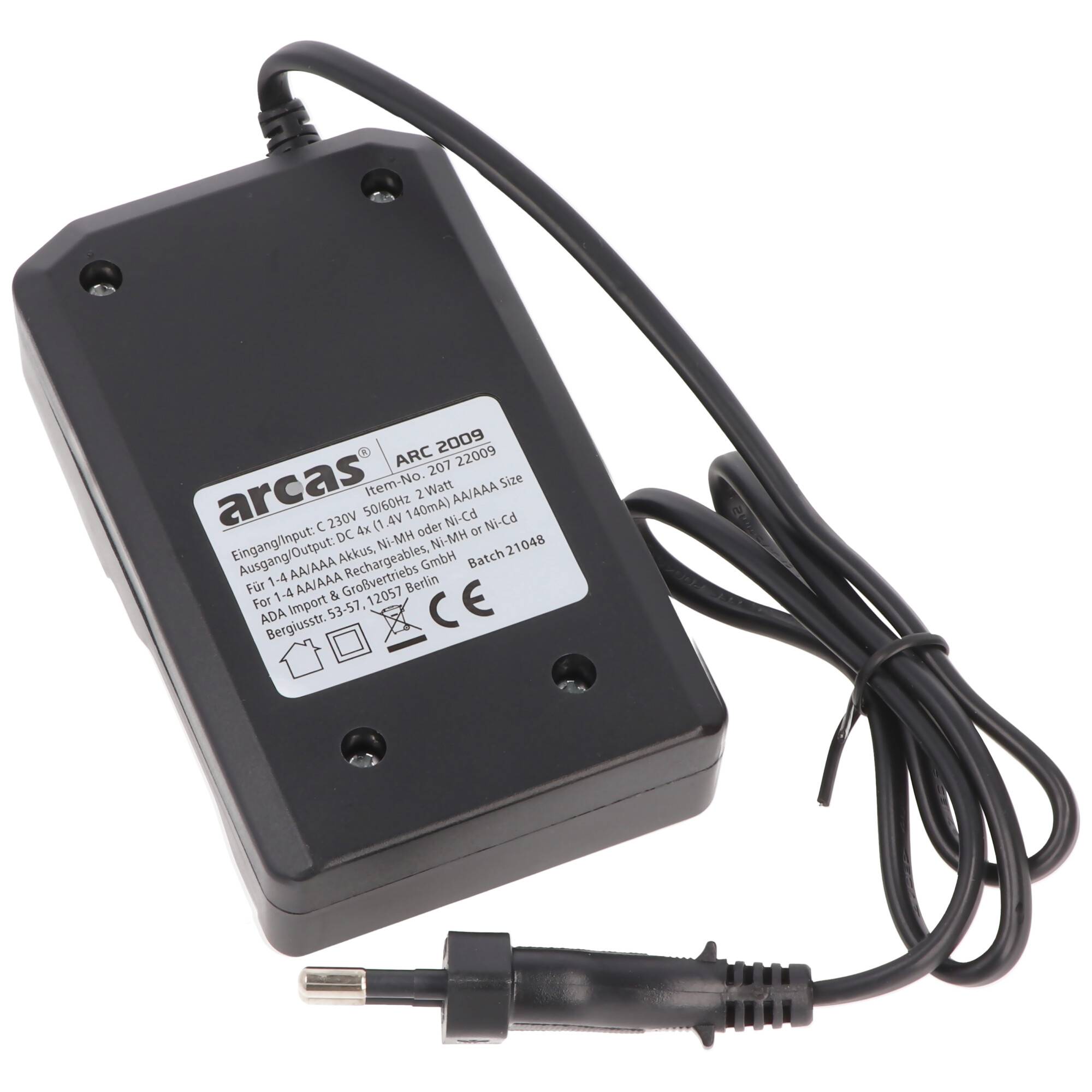 Ladegerät inklusive 4 Mignon AA NiMH Akkus mit 2700mAh zum Sparpreis