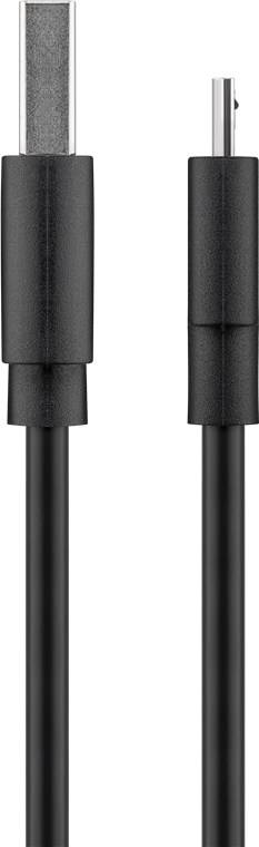 goobay Micro USB Schnelllade und Synchronisationskabel schwarz 1 m