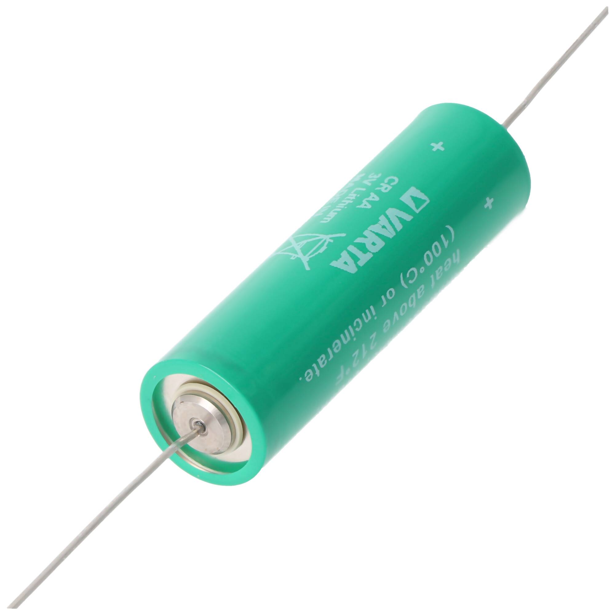 Varta CR AA Lithium Batterie 6117, UL MH 13654 N, Axial Draht