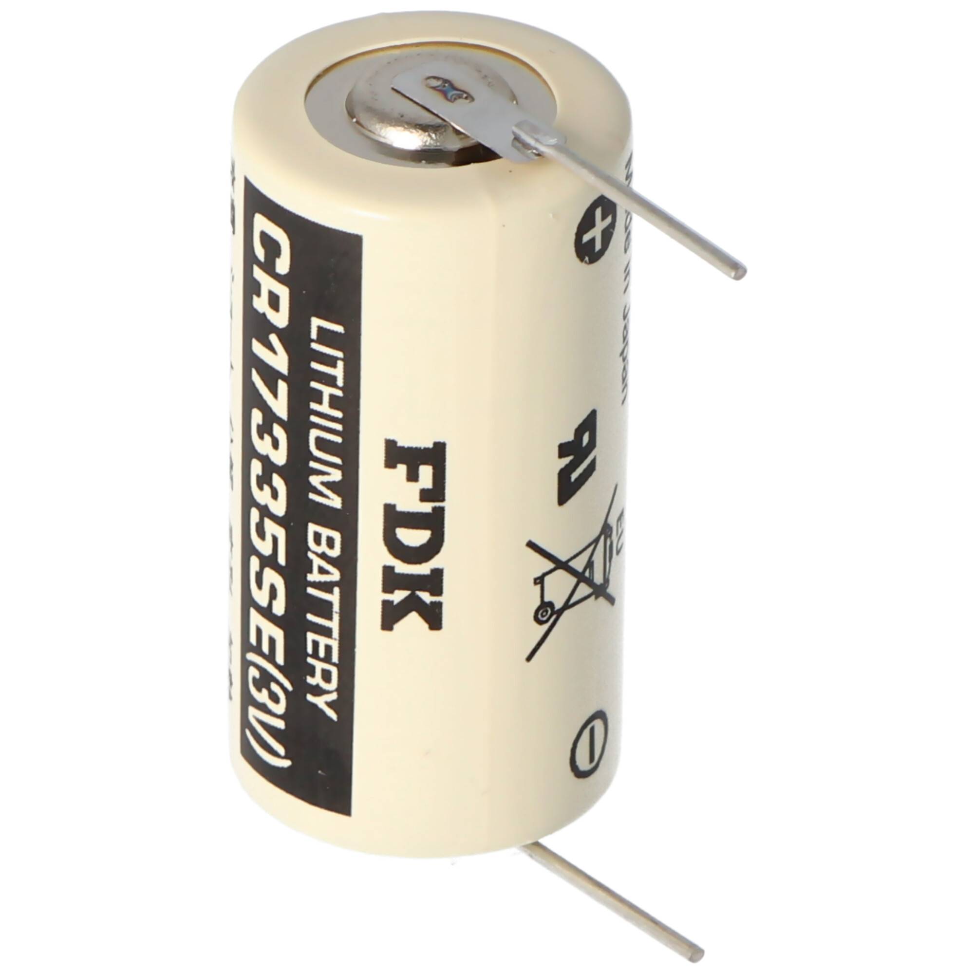 Lithium-Batterie mit der Bezeichnung „FDK CR17335SE/3V