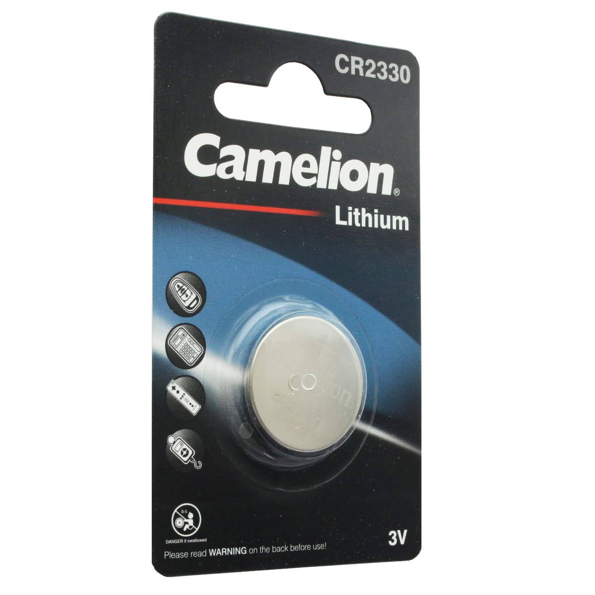 Camelion CR2330 Lithium Batterie 625mAh, Abmessungen 23x3mm
