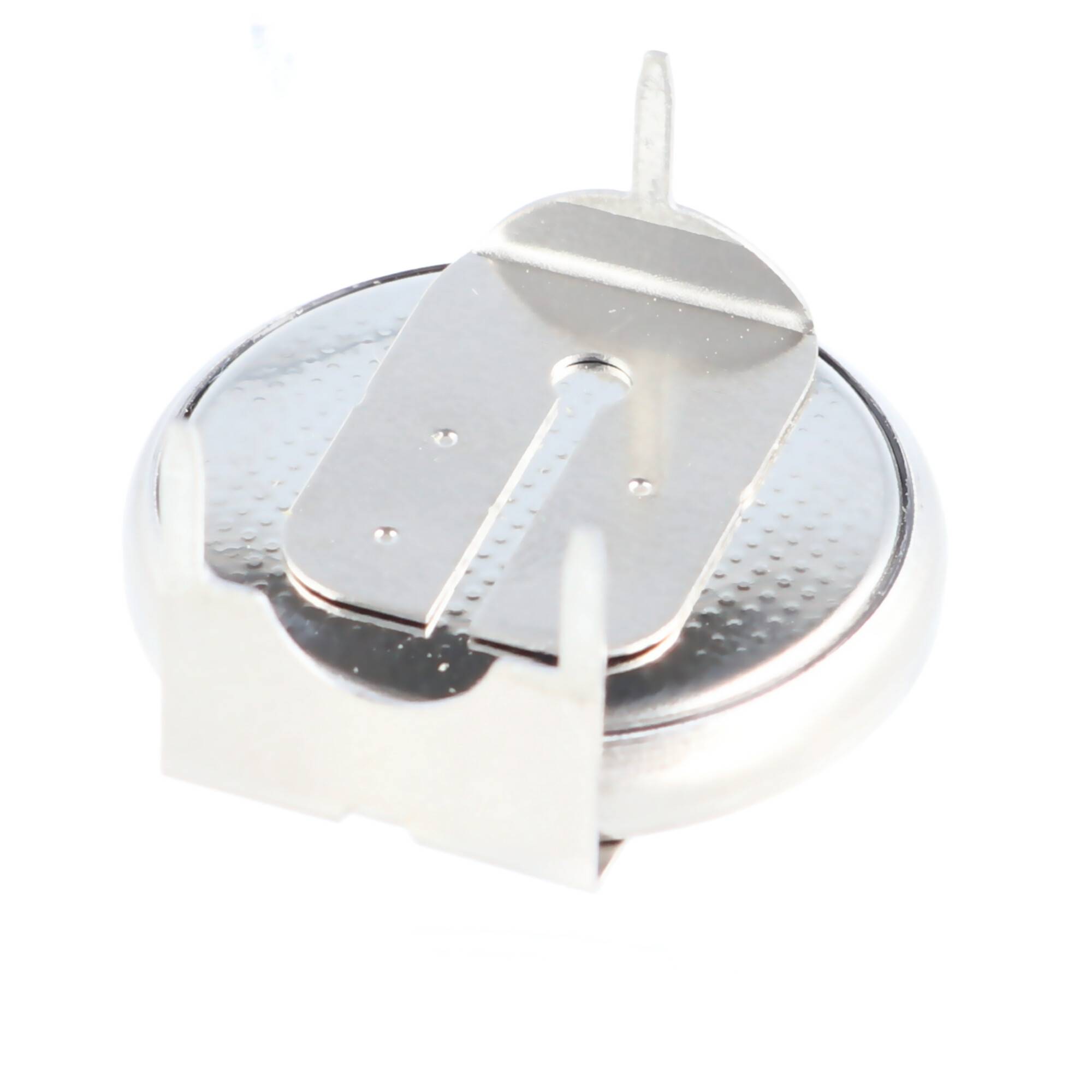 CR2032-1GU Lithium Knopfzelle liegend Printausführung 3er Print, mit ca. 10mm Printabstand am Pluspol 2er Print