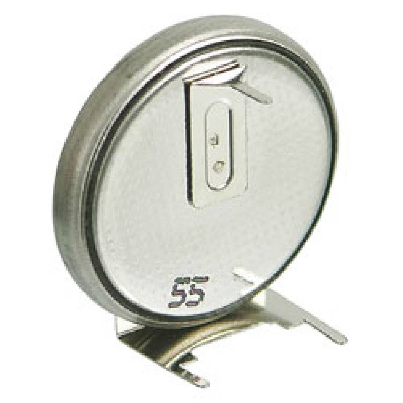 CR2430-1GU Lithium Knopfzelle liegend Printausführung 3er Print Anschlussfahnen, ein Stück