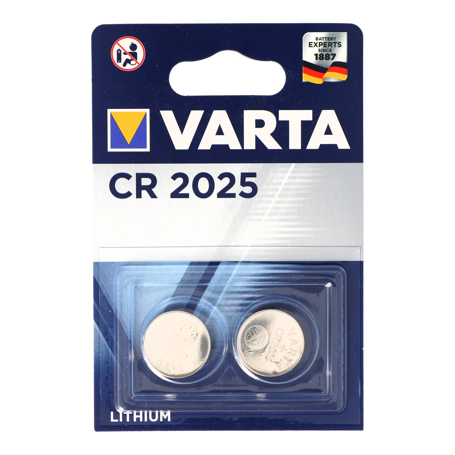 Varta CR2025 2er Blister Verpackung