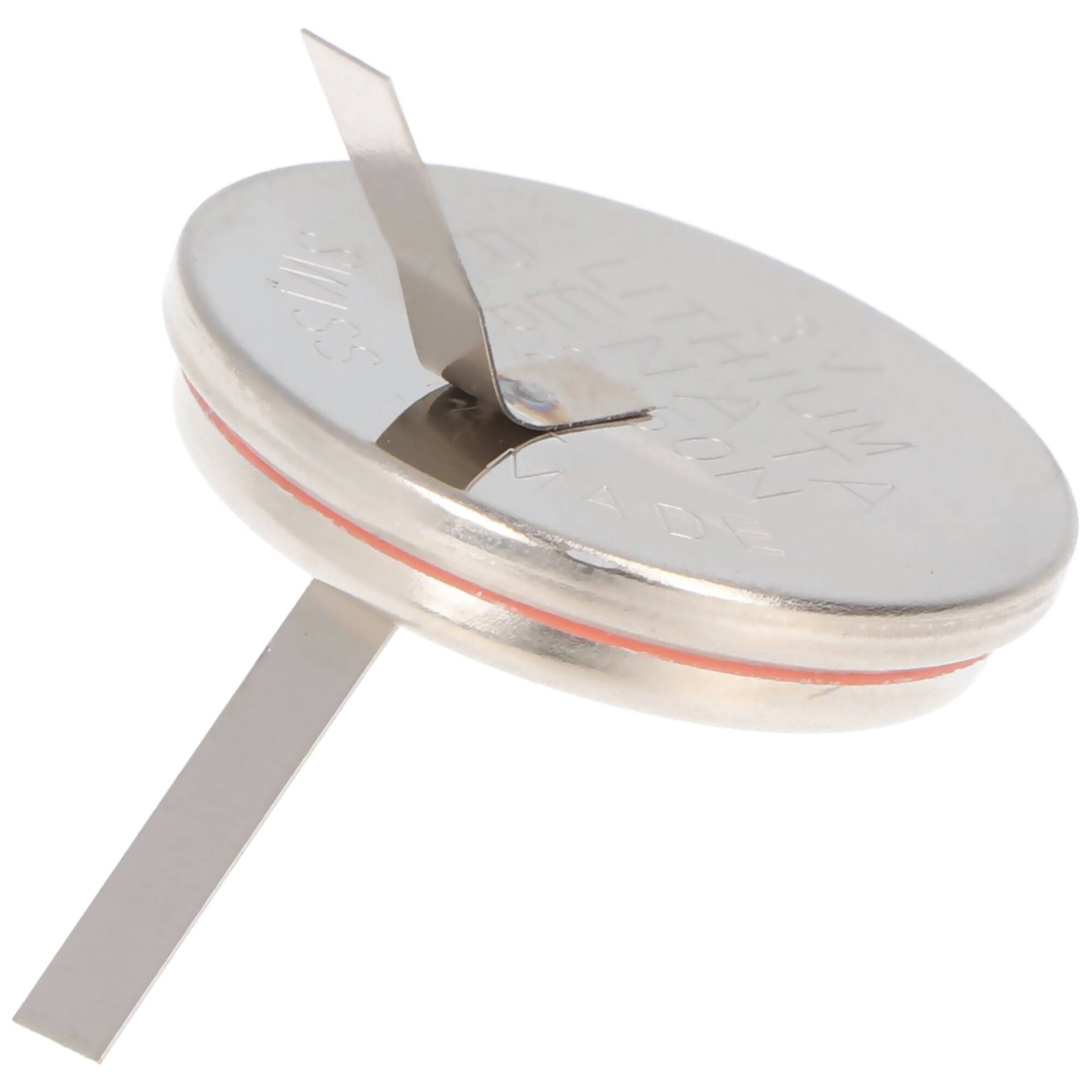 Lithium Batterie CR2450 mit Lötfahnen in U-Form