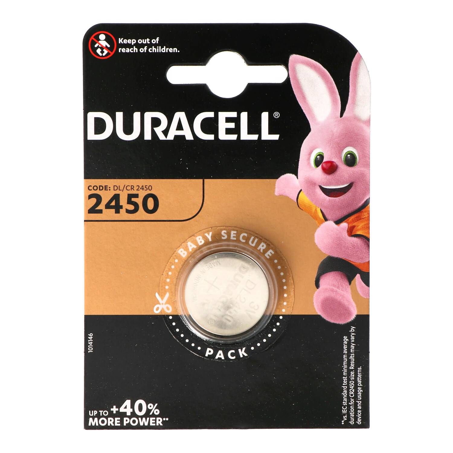 Duracell DL2450 Lithium Batterie IEC CR2450, 3 Volt 486mAh