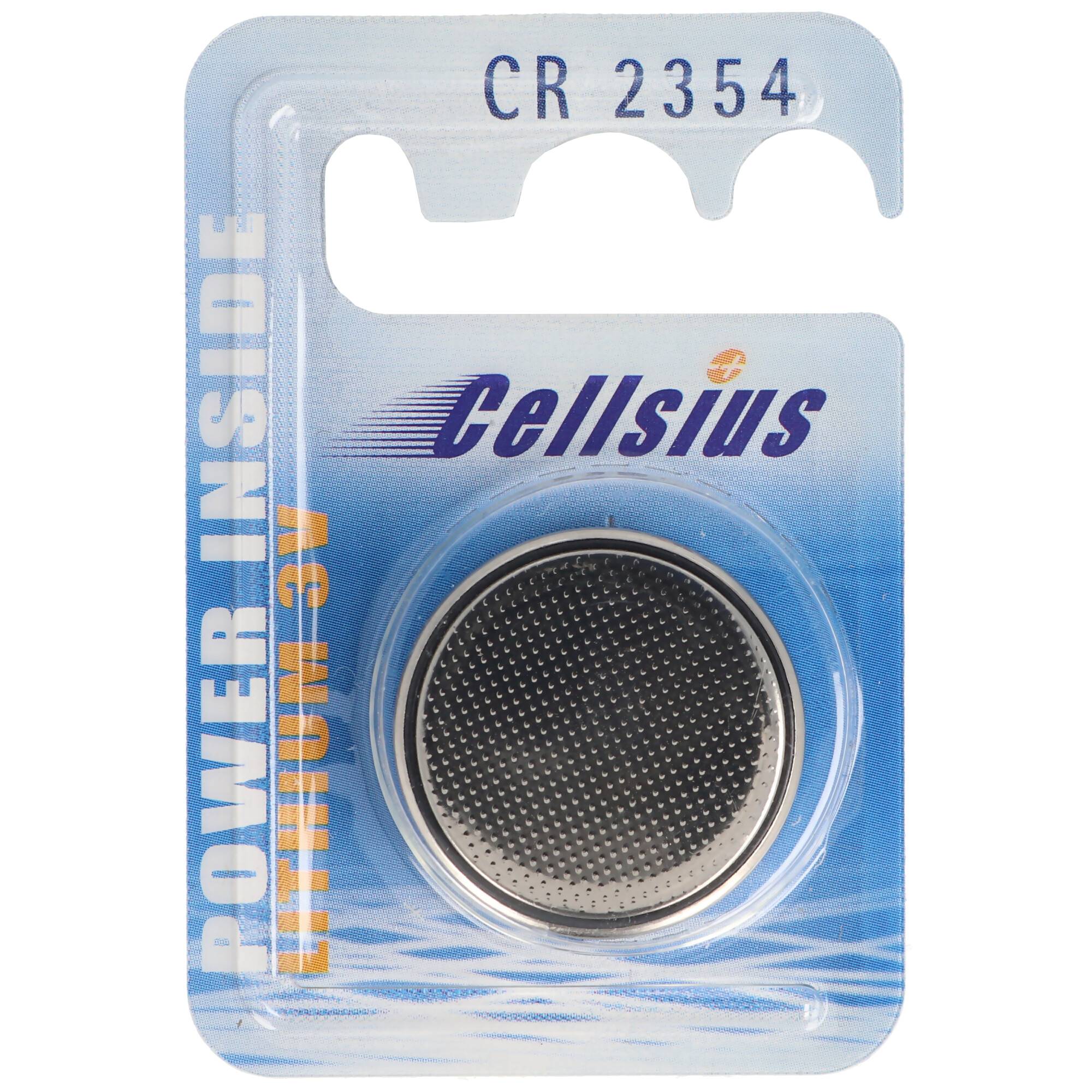 CR2354 Lithium Knopfzelle 560mAh IEC CR2354 ohne Einbuchtung an der schmalen Seite beachten