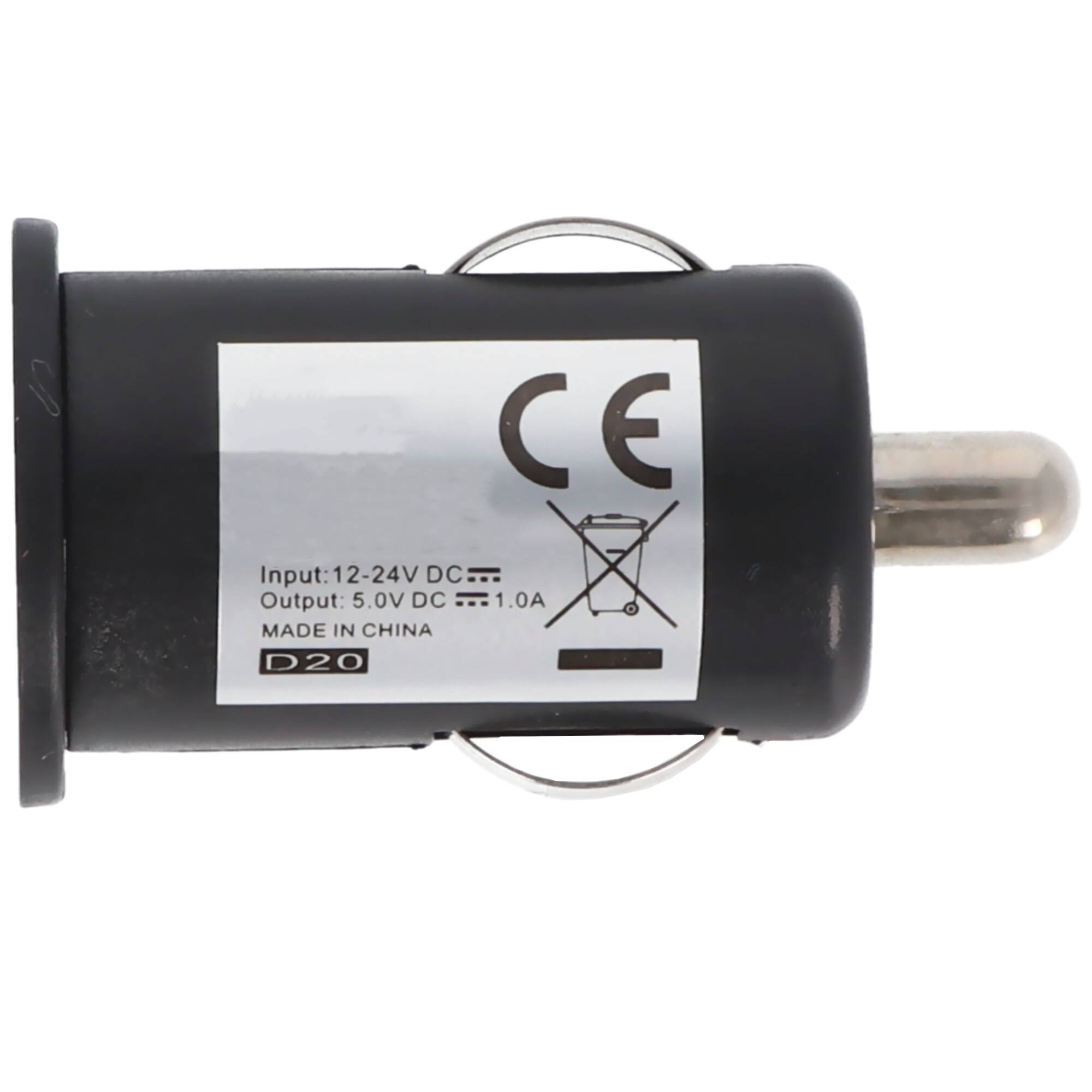 12 Volt USB Auto-Adapter extra kompakt mit USB-Ladebuchse