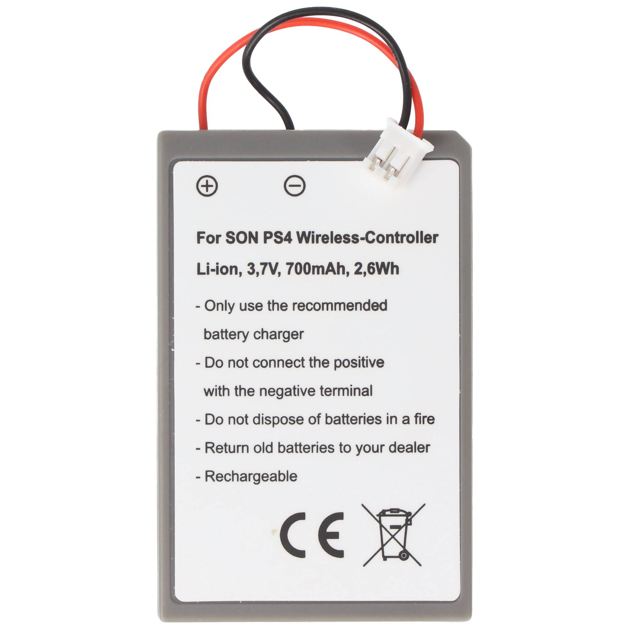 Akku passend für den Playstation PS4 Controller, 3,7 Volt mit 700mAh